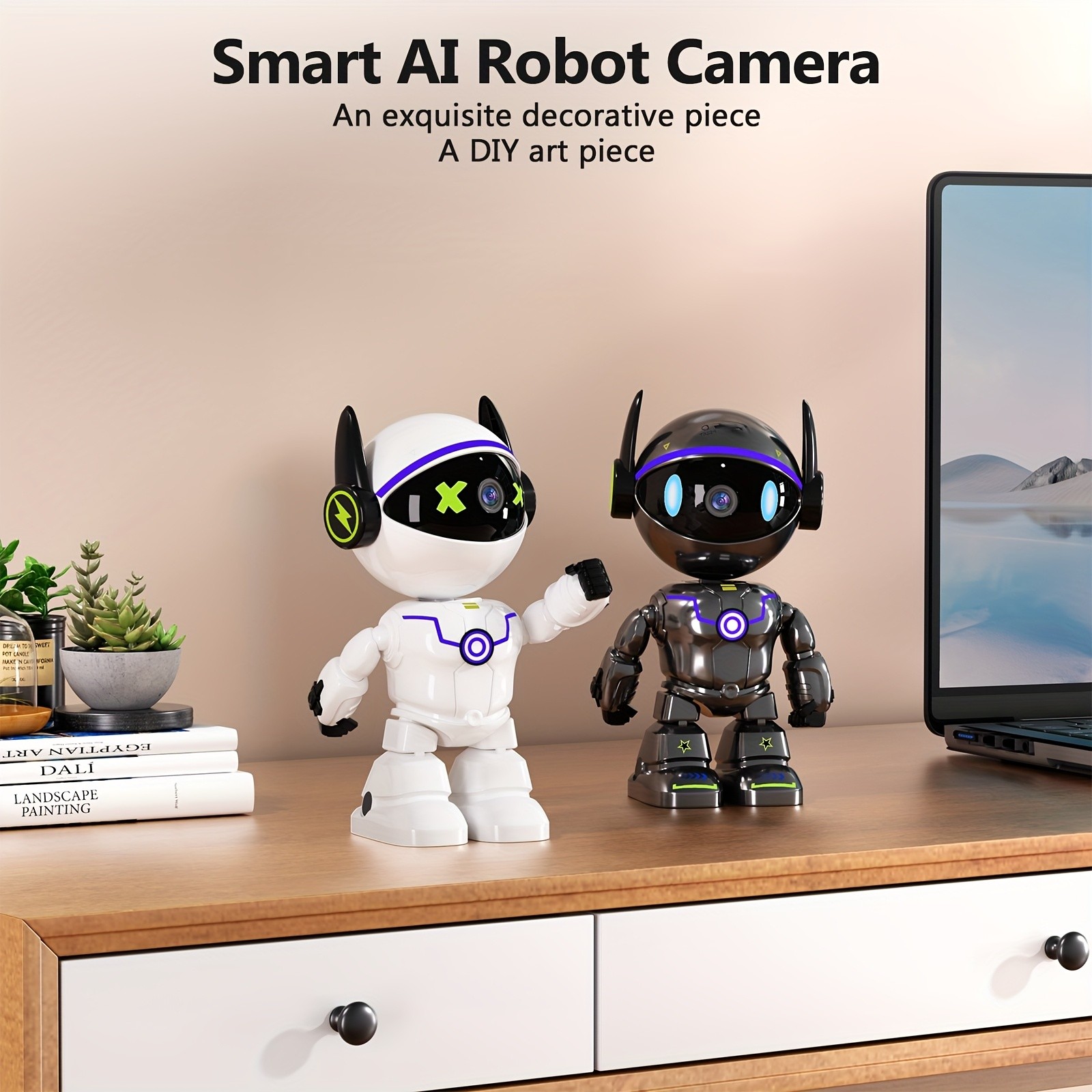 5MP HD Smart Phone Robot Camera, Indoor Cameras with Audio And Video