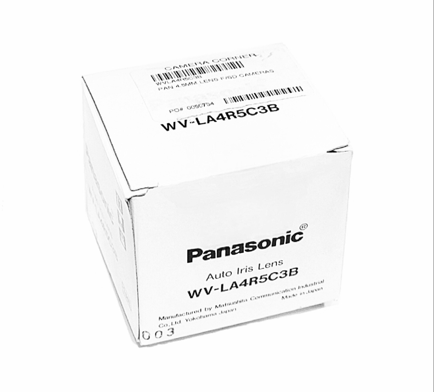 PANASONIC WV-LA4R5C3B, Auto Iris Lens, Pan 4.5mm, 1:1.2, F/SD Cameras