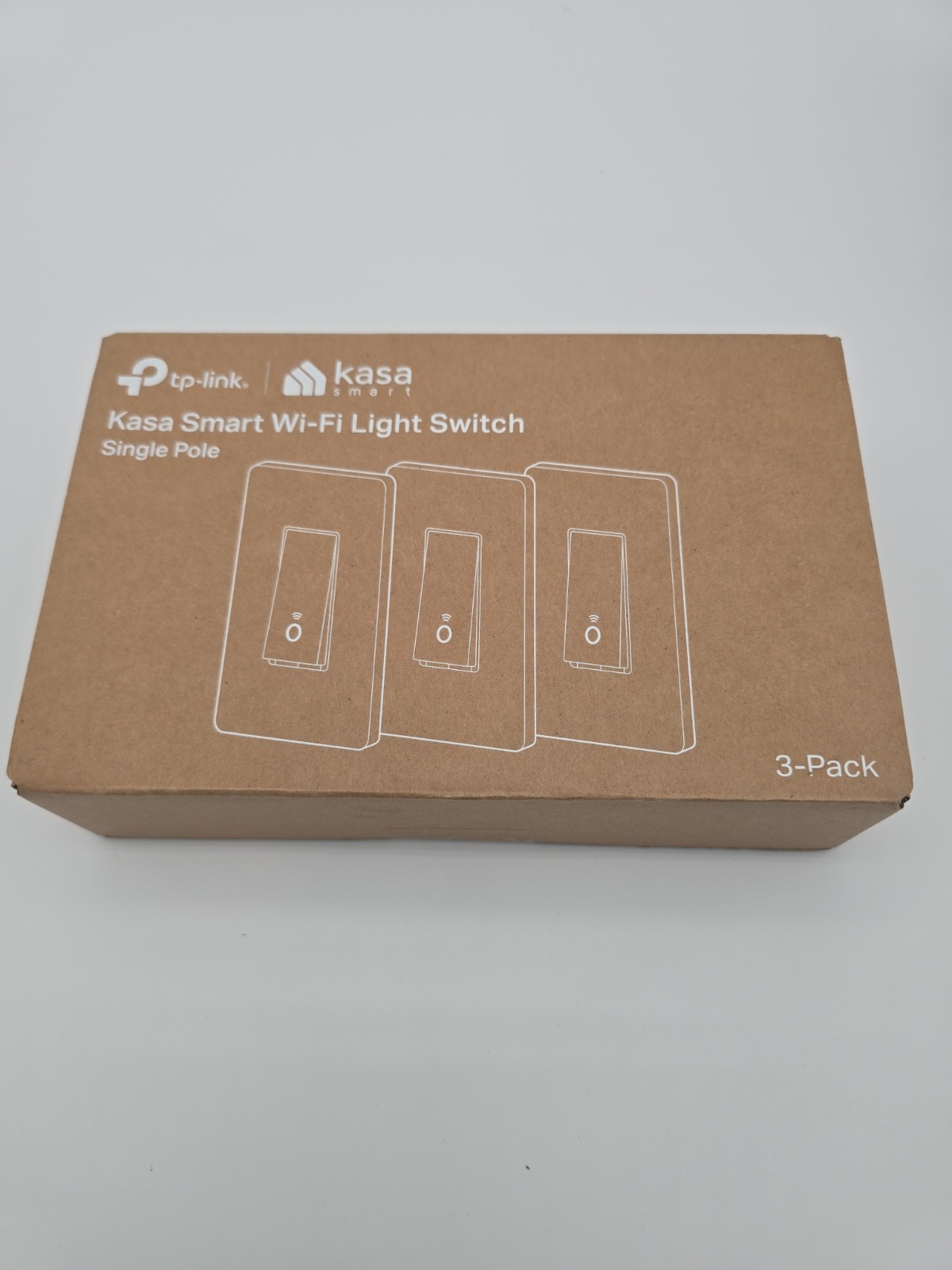 Tp-Link Kasa Smart Wi-Fi Light Switch Dimmer HS200P3 3 Pack NIB