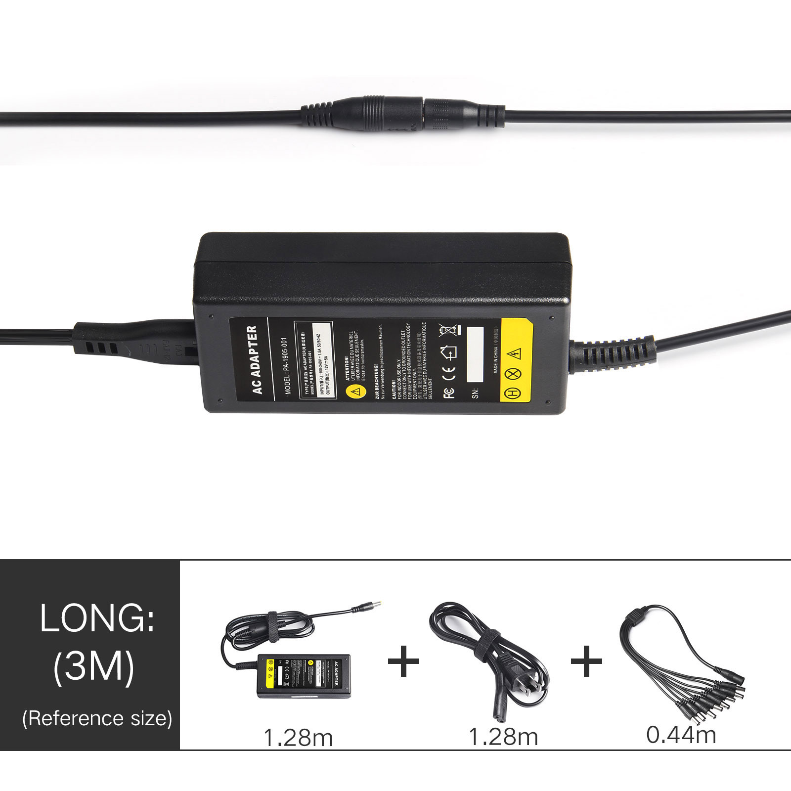 DC 12V 5A Power Supply CCTV Security Camera DVR 8 Split Swann Lorex Defender C