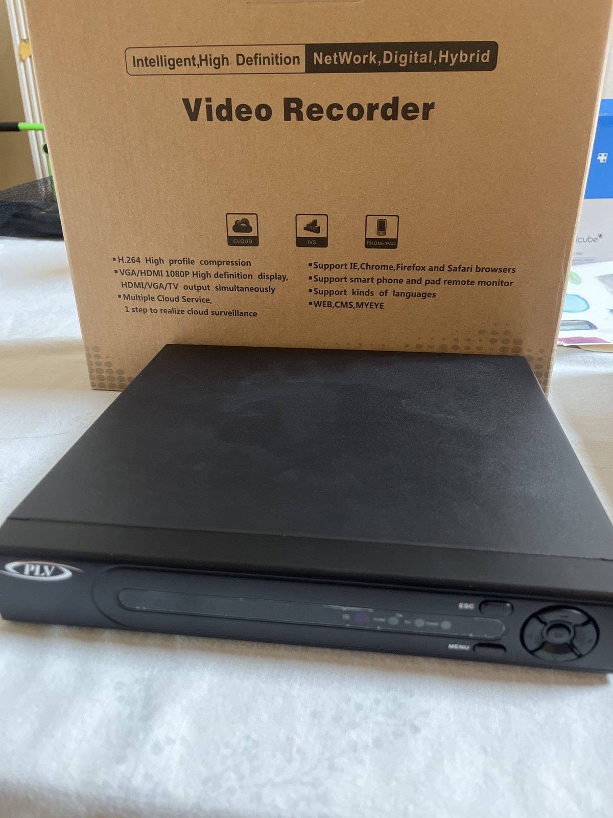 PLV-NV408E 8-Channel Network Video Recorder NVR 4MP HDMI CCTV DVR No HDD