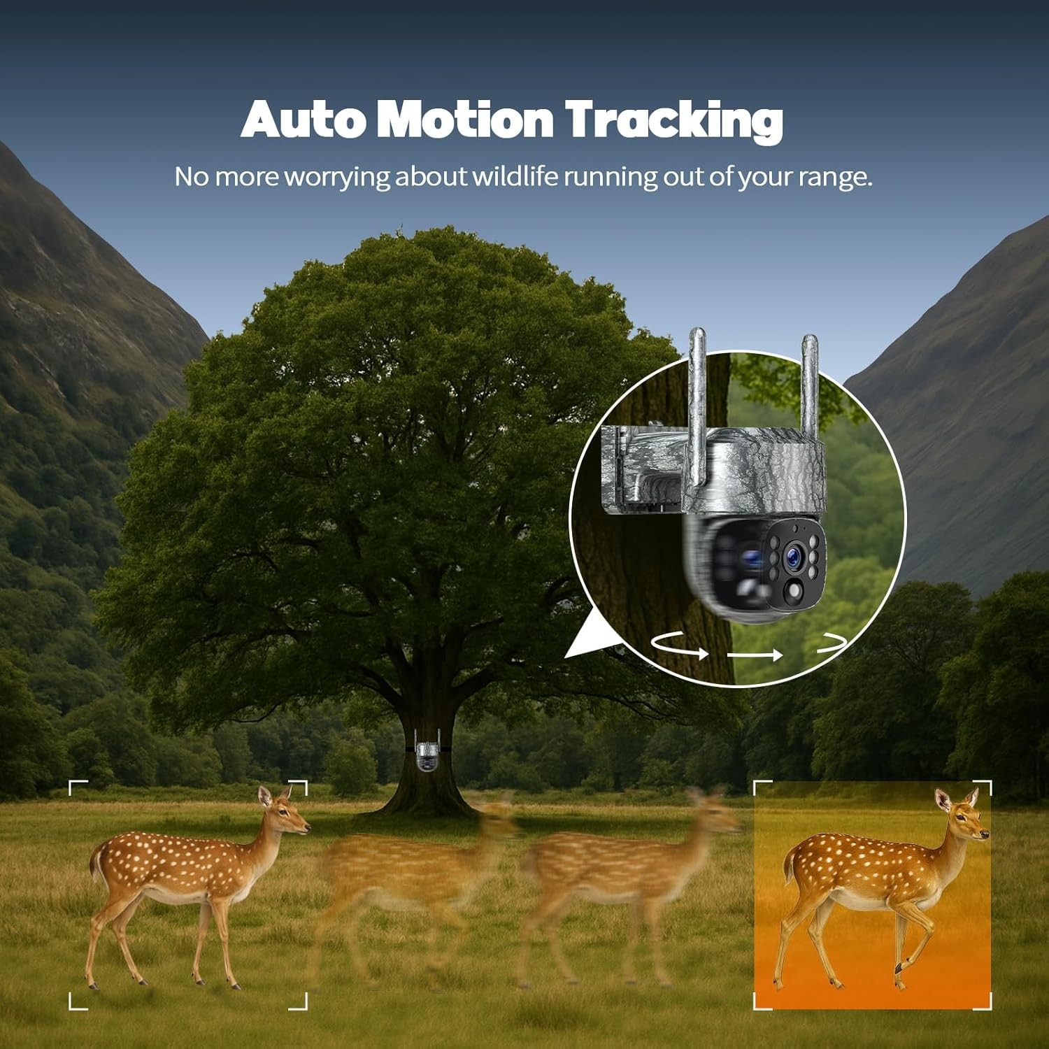 4G LTE Cellular Security Camera Wireless for Home, No WiFi Security 4G SIM Card