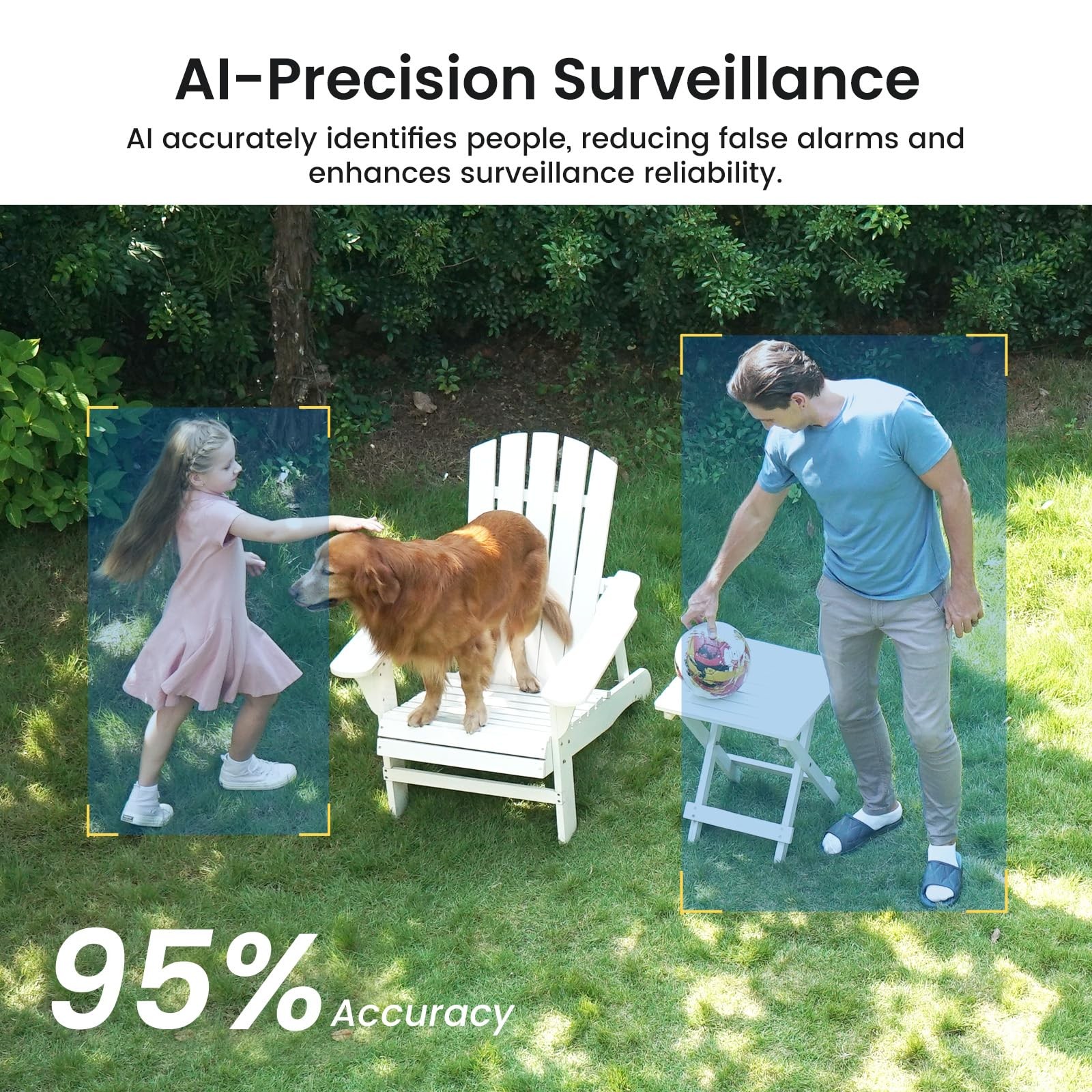 aosu Solar Security Cameras Wireless Outdoor, 2-Cam Kit, 2K QHD Home 2 PACK