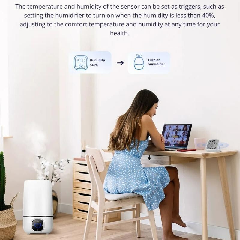 Smart Temperature Humidity Sensor monitoring via Alexa google Home