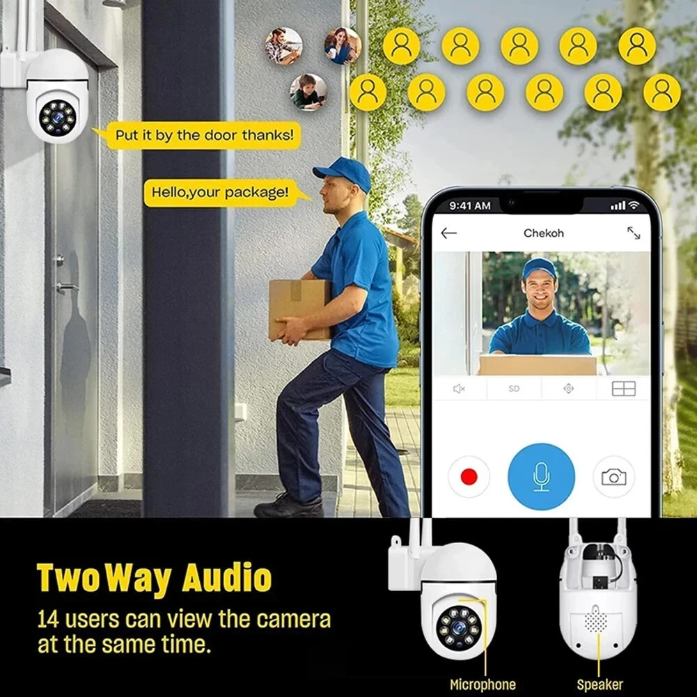 Wireless 5G WiFi Security Camera System Smart Indoor Outdoor Night Vision 1080P