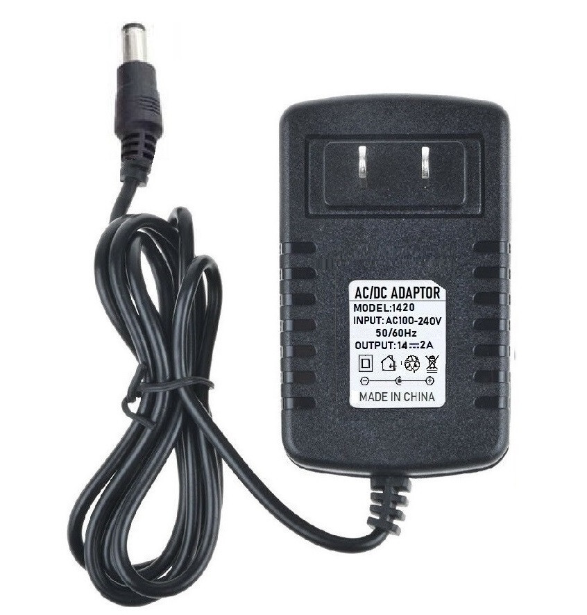 14V 2A 2000mA AC Adapter to DC Power Supply Charger Cord 5.5×2.1mm US plug