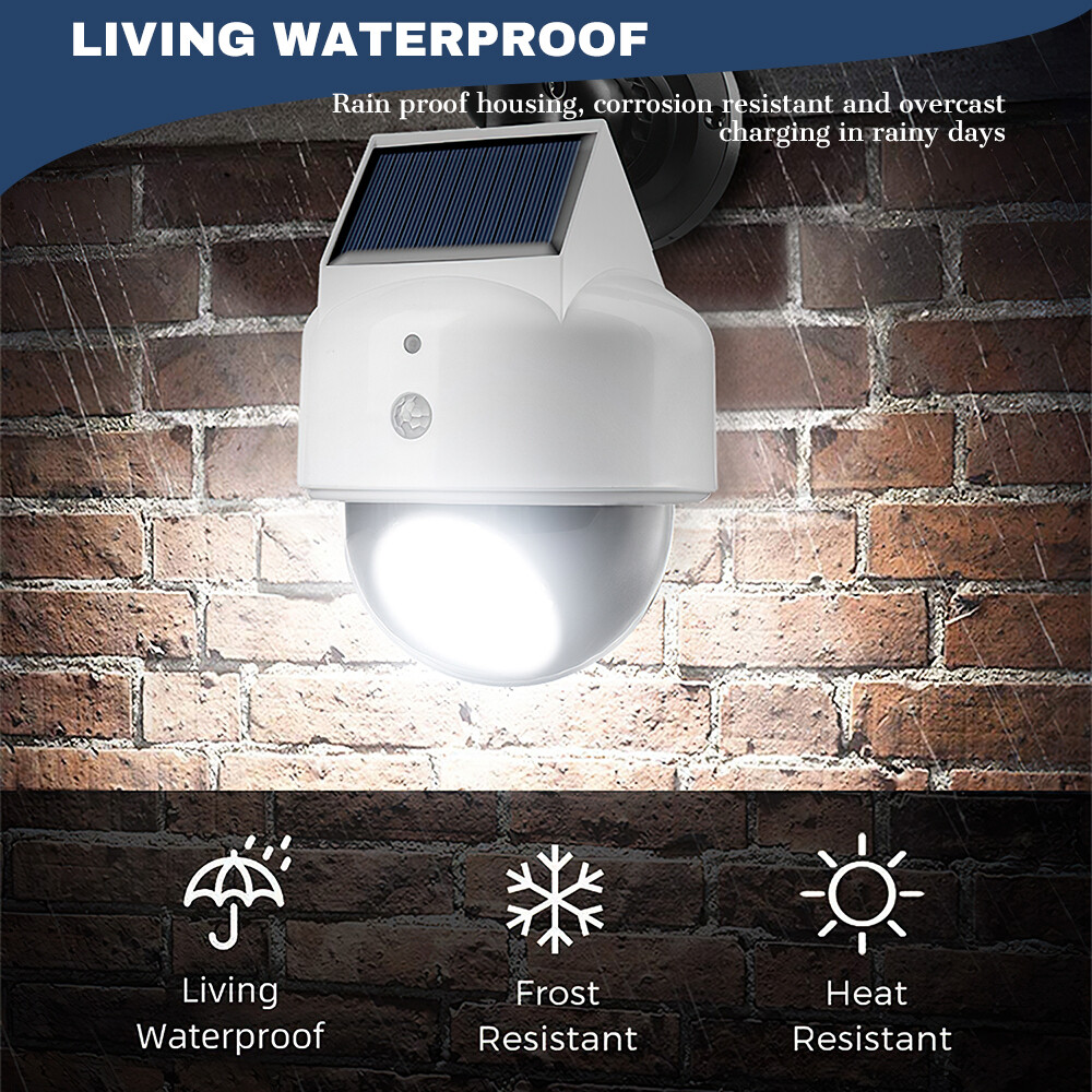 Dummy Camera Fake Security CCTV LED Solar Motion Sensor Light Outdoor Wall Lamp