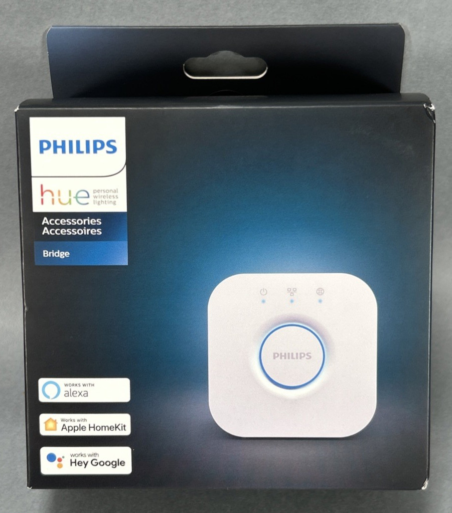 Philips Hue Bridge 458471 – Wireless Lighting System Central Control Unit – BNIB