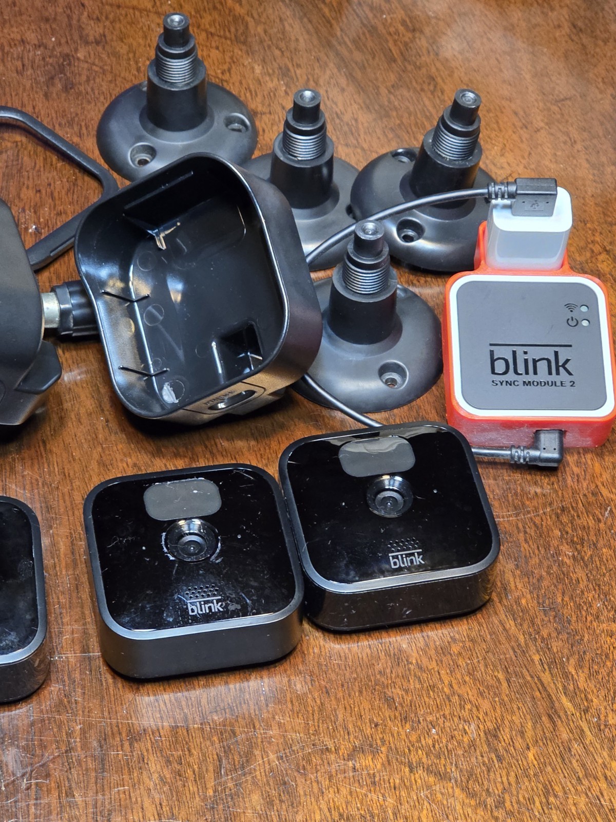 Set of 4 Blink Outdoor (3rd Generation) Cameras w/ Sync Module and Mounts