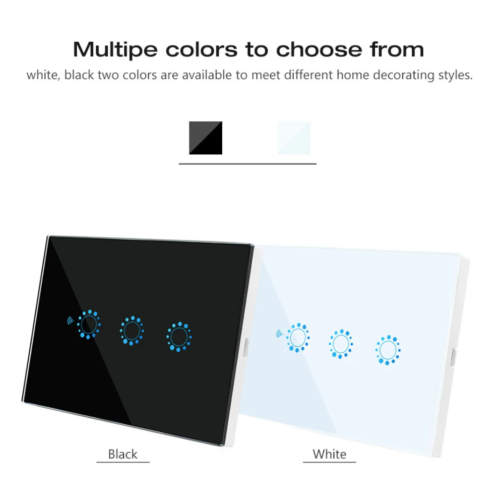 WIFI Smart Light Wall Switch Tuya/Ewelink Touch APP Control By Alexa Googl Home
