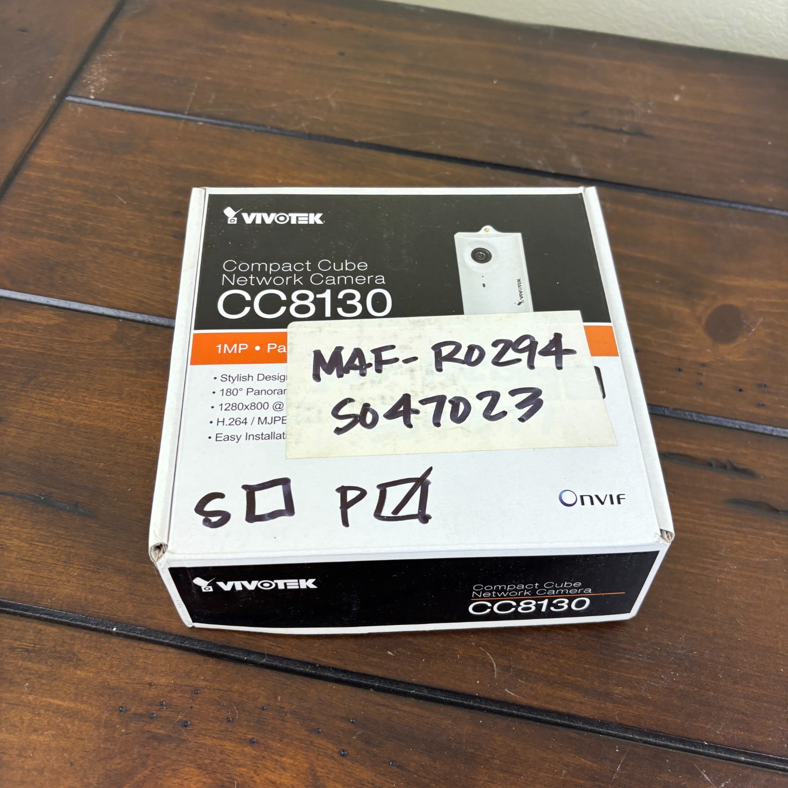 VivoTek Compact Cube Network Camera CC8130 – BLACK – x2 / TWO – OPEN BOX