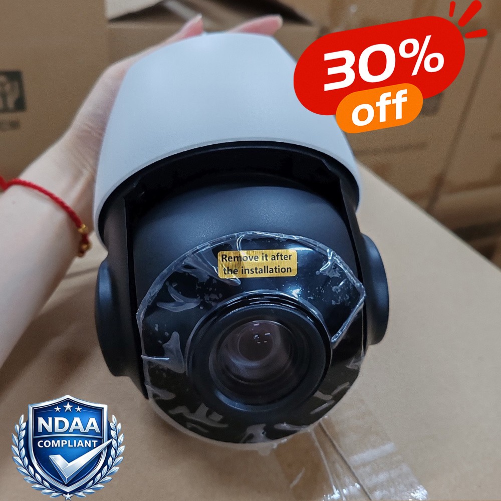 VIKYLIN 4K 8MP 18X Zoom IR 360 PTZ IP Camera POE With Audio Human Auto Tracking
