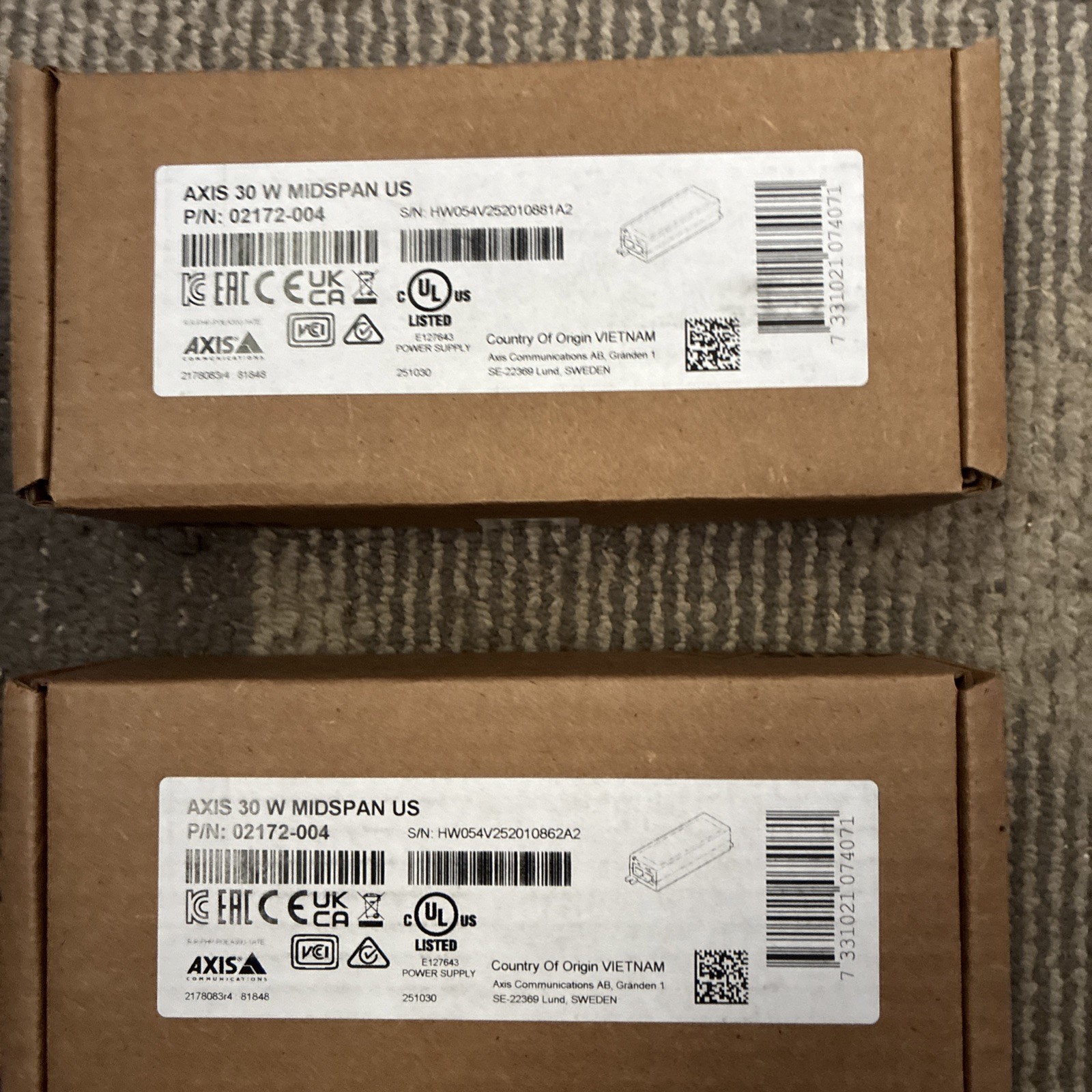 axis 30 w midspan us 02172-004