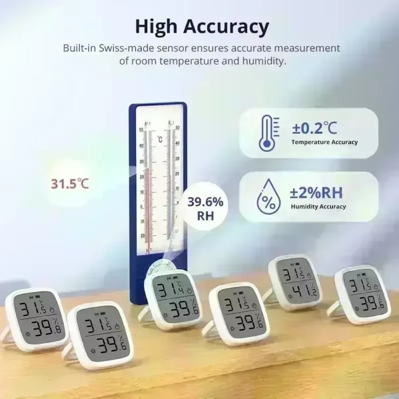 SNZB 02D Zigbee Temperature Humidity Sensor SNZB-02D LCD Remote Real-time Monito