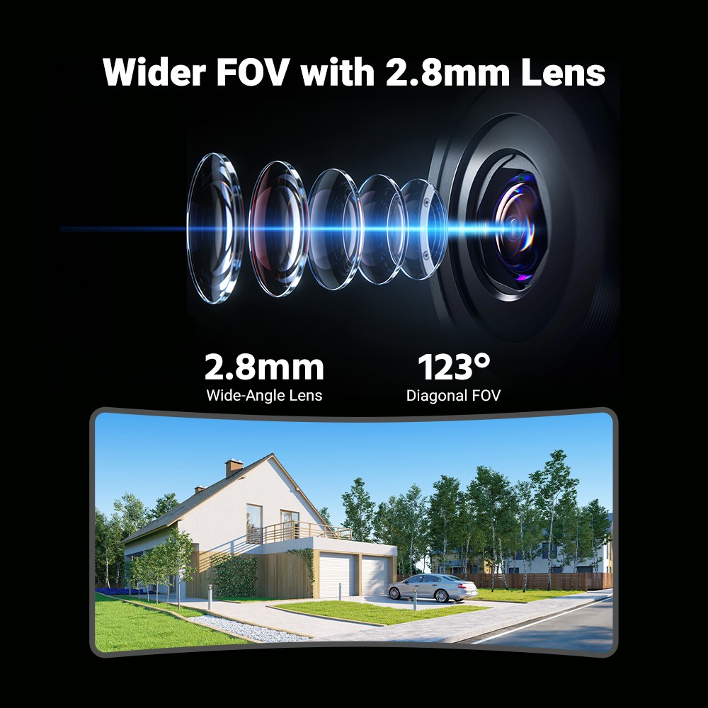ANNKE 5MP PoE IP Security Camera Audio Recording Outdoor Color Night Vision AI