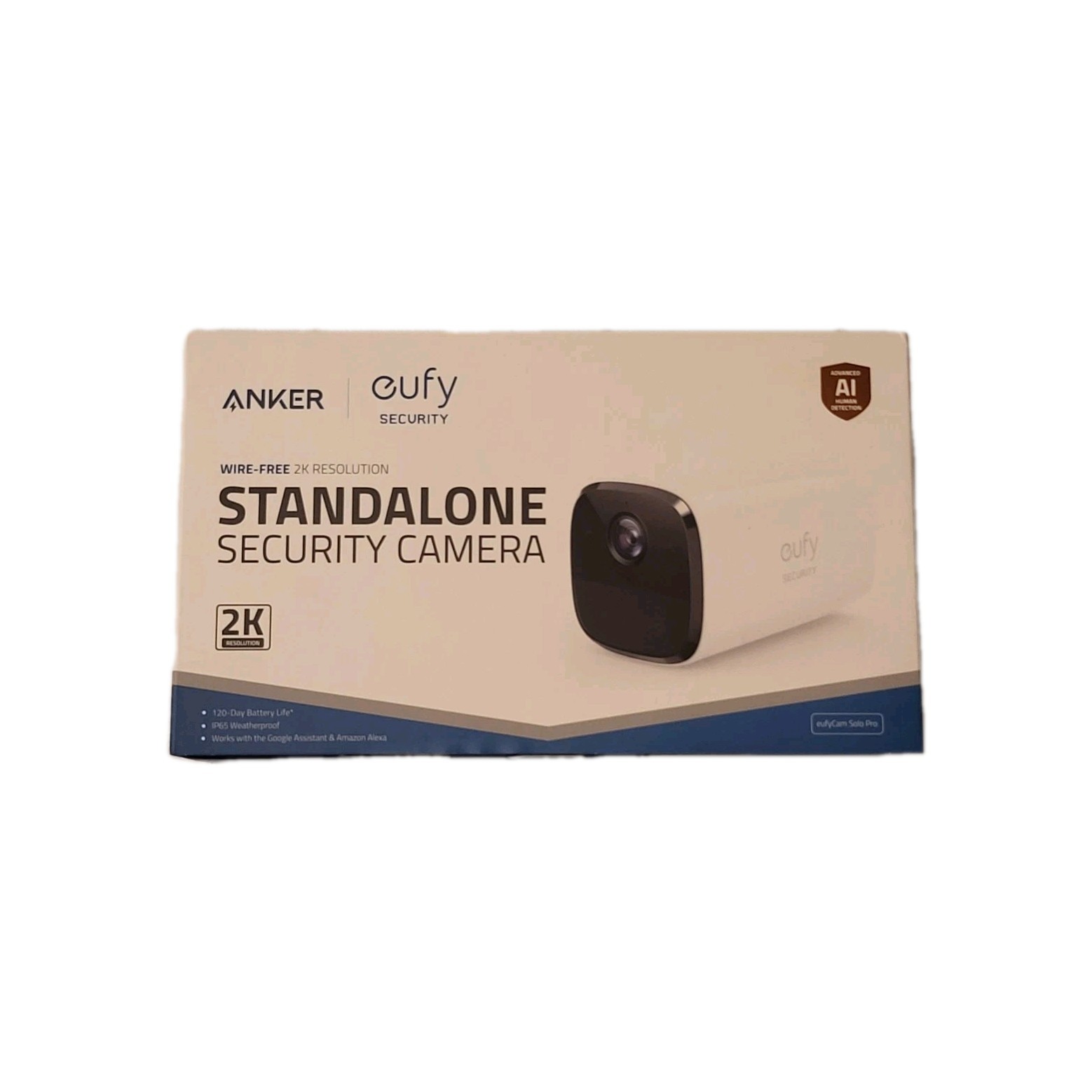 EufyCam Solo Pro T8131X Wireless IP Security Camera White Indoor Outdoor Wi-Fi