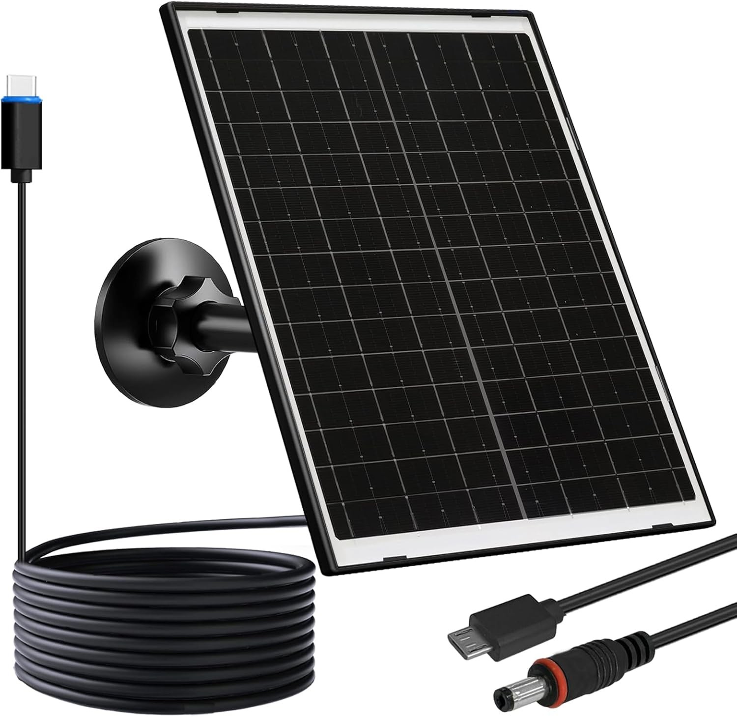 FUTUREZEN 10W Solar Panel for Security Camera Type C