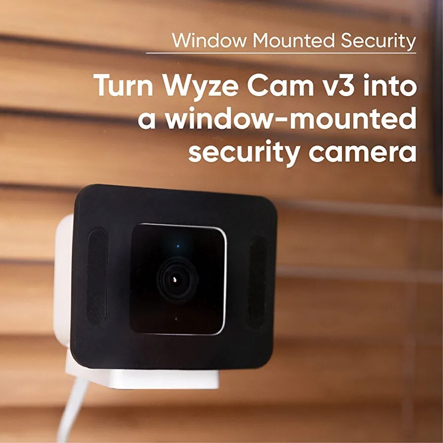 WYZE CAM WINDOW GLASS MOUNT V4 V3 OG PRO TELPHOTO NO GLARE * INTERNATIONAL SHIP