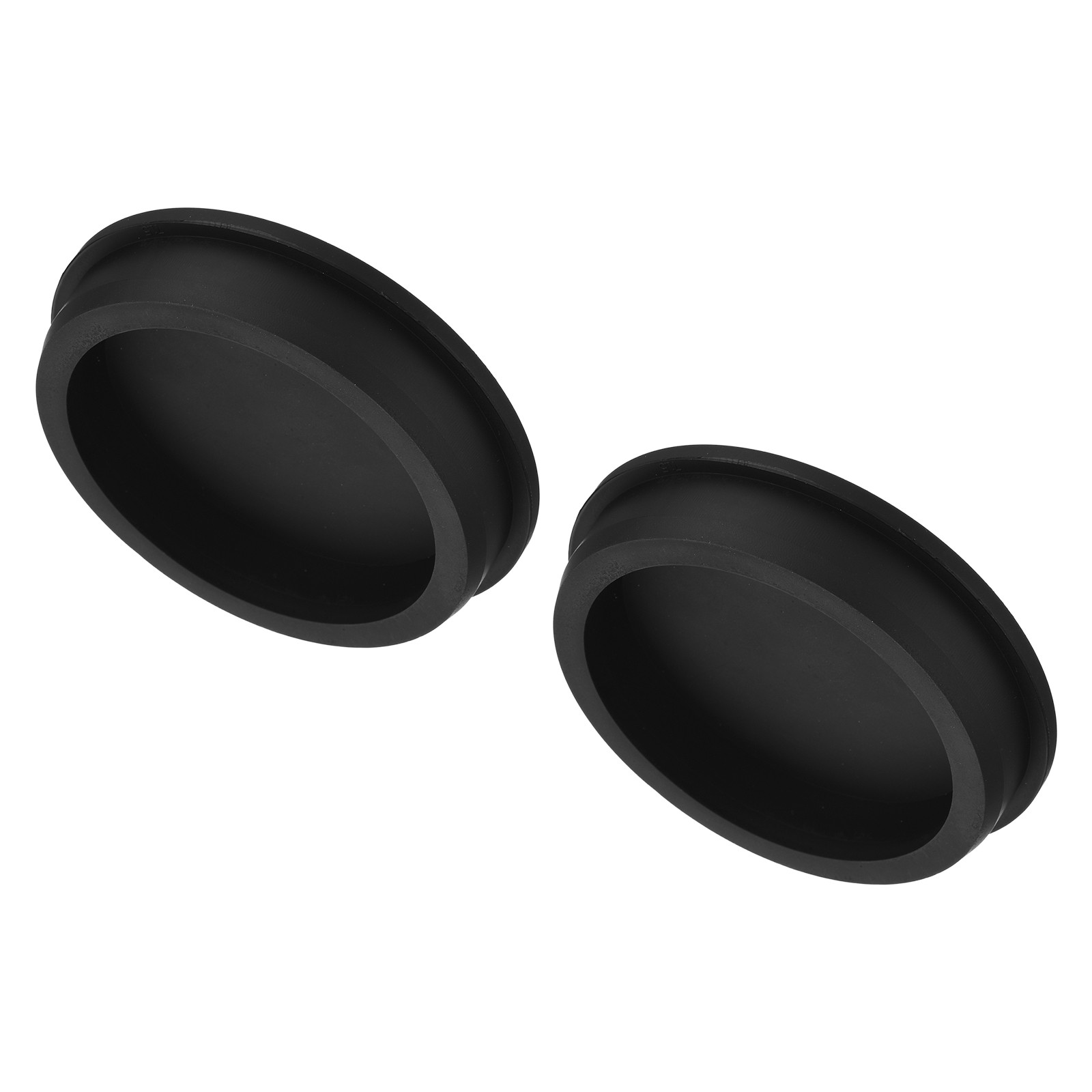 High Temp Silicone Plug t Shaped Solid Stopper Black 77x4x16x60mm 2Pcs