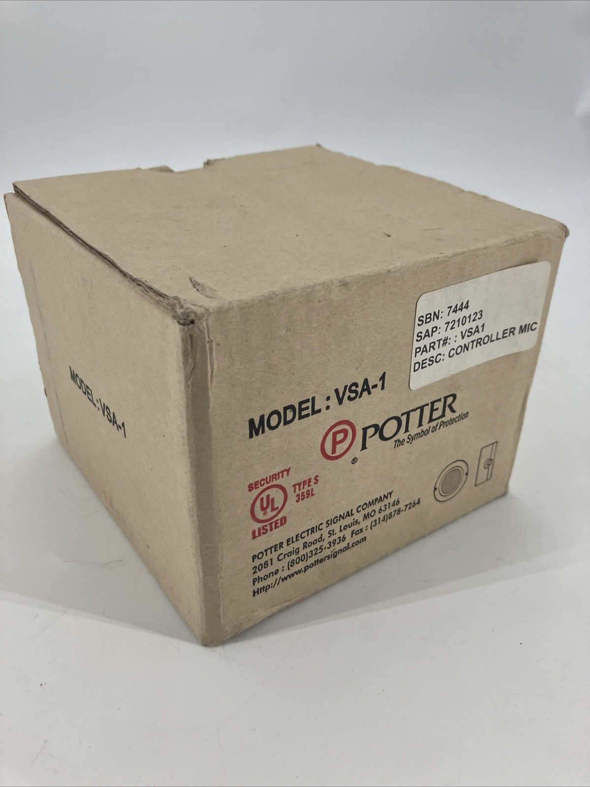 NEW Potter VSA-1 Controller Microphone Annunciator for VSA systems(Open Box)