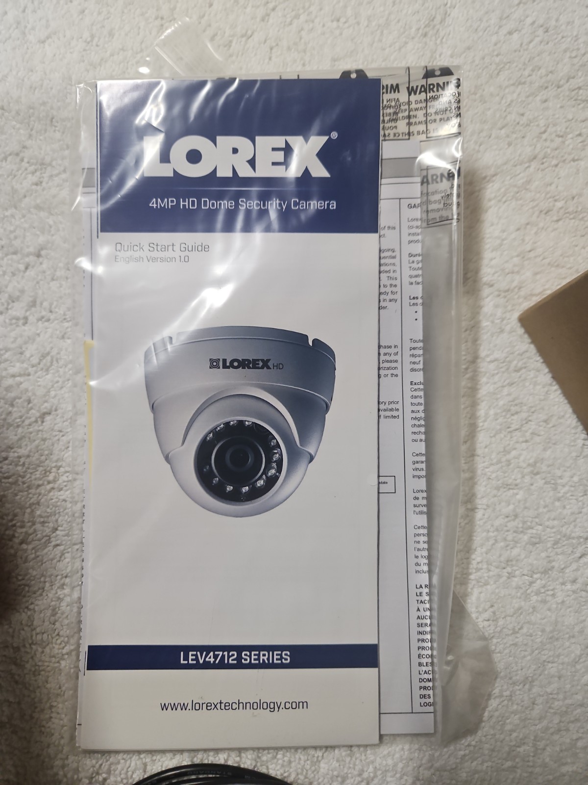 Lorex LEV4712-C 4MP MPX IR HD Weatherproof Night-Vision Dome Security Camera