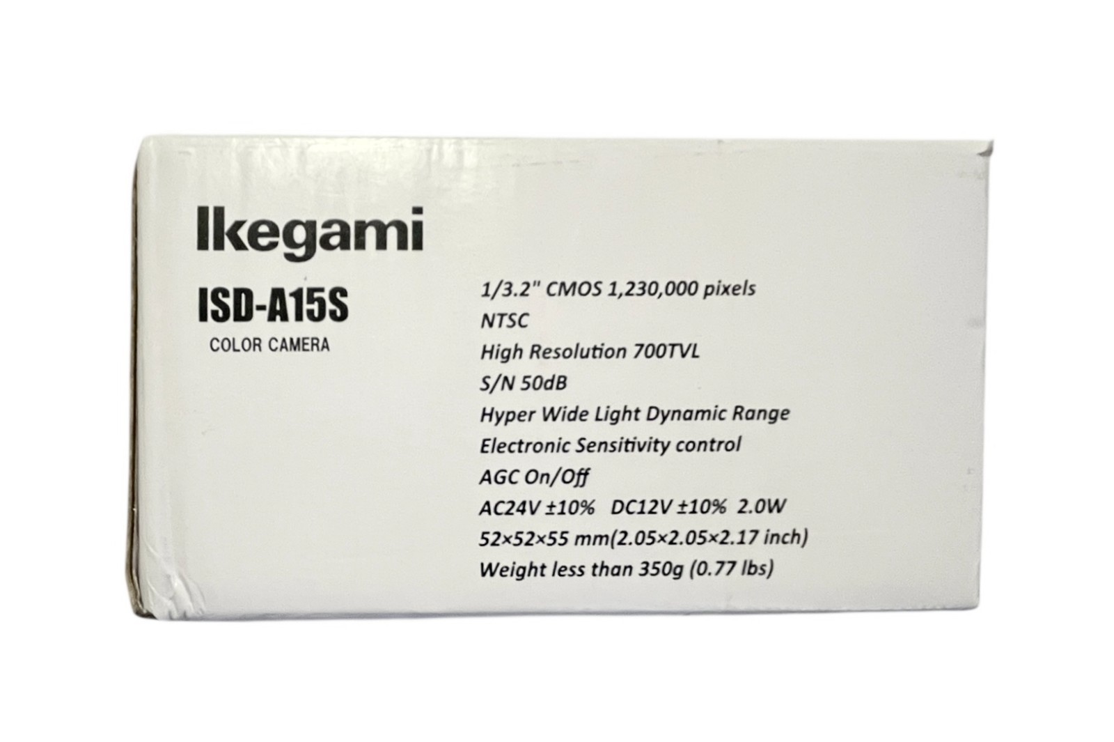 Ikegami ISD-A15S_K2 Hyper Wide Compact Cube Day/Night Color Camera Kit with Lens