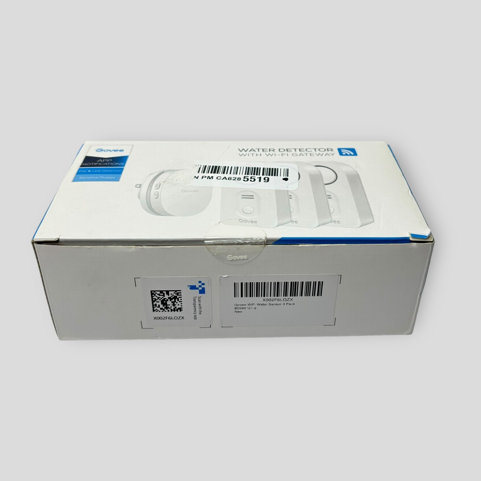 Govee Water Detector 3-pack With RF WiFi Gateway H5054 & H5040 OPEN BOX