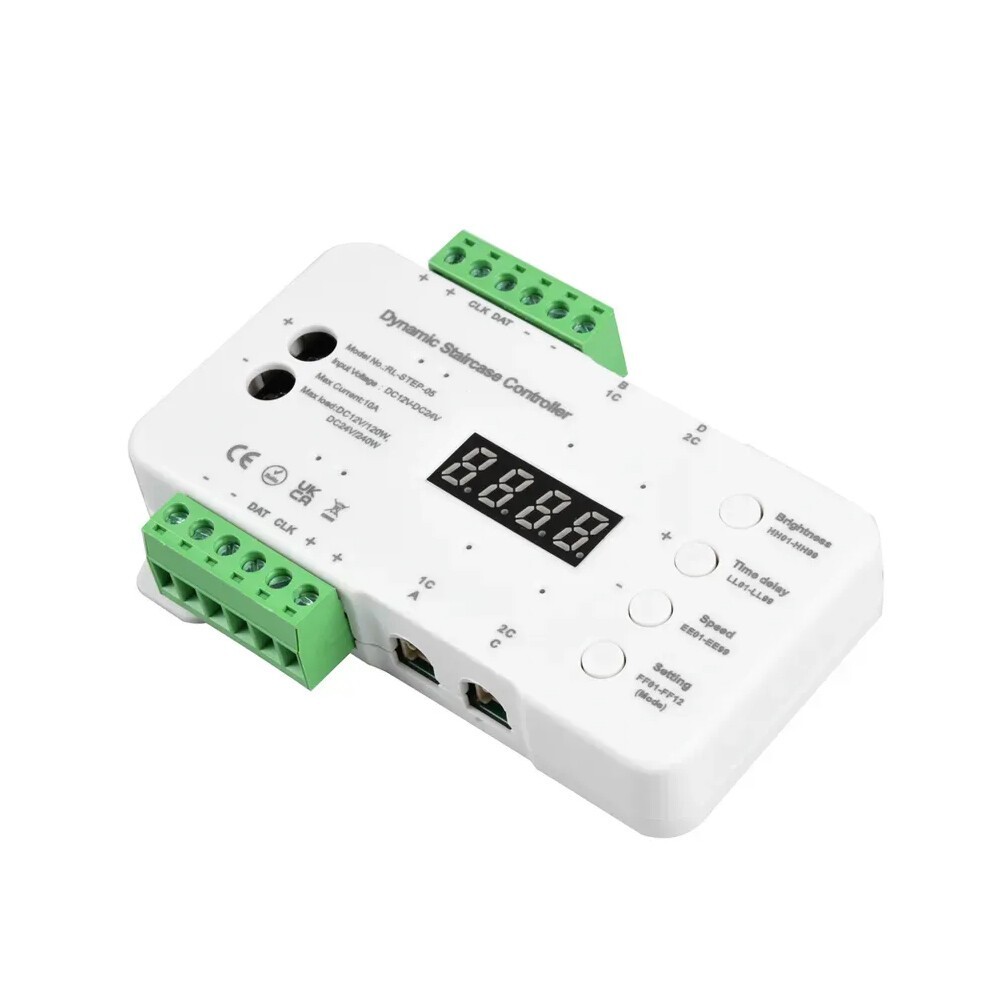 DC 12V 24V Wiring Motion Sensor LED Strip Light Stair Controller Steps Staircase