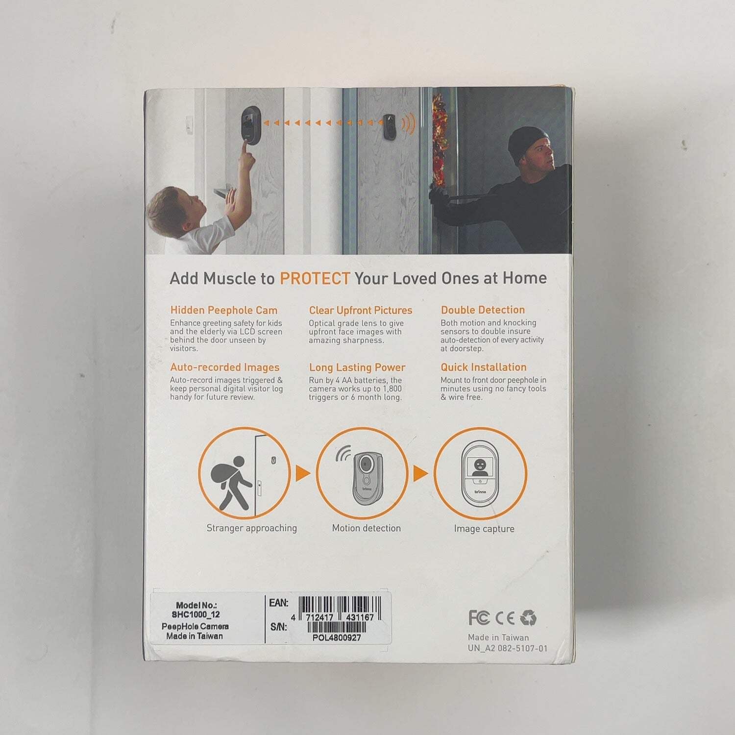 New Brinno Peephole camera Visitor Log Camera SCH1000