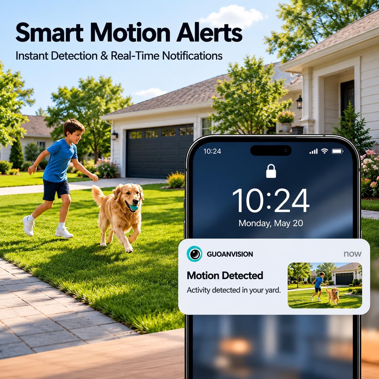2K Indoor Outdoor Security Cameras for Home Security, Baby Monitor, 2Pack