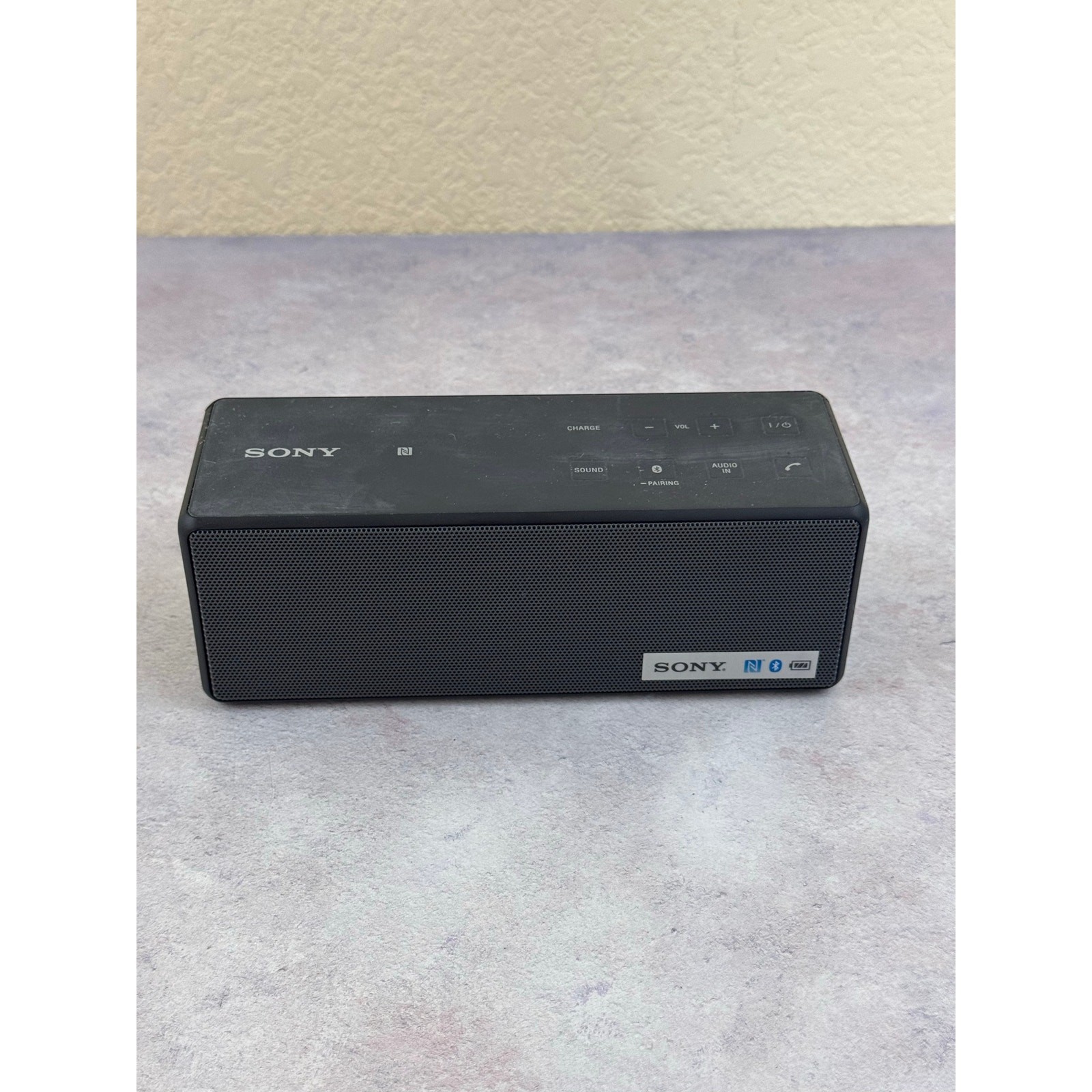 Sony SRS-X3 Portable Bluetooth Wireless Speaker Black Works No Charger