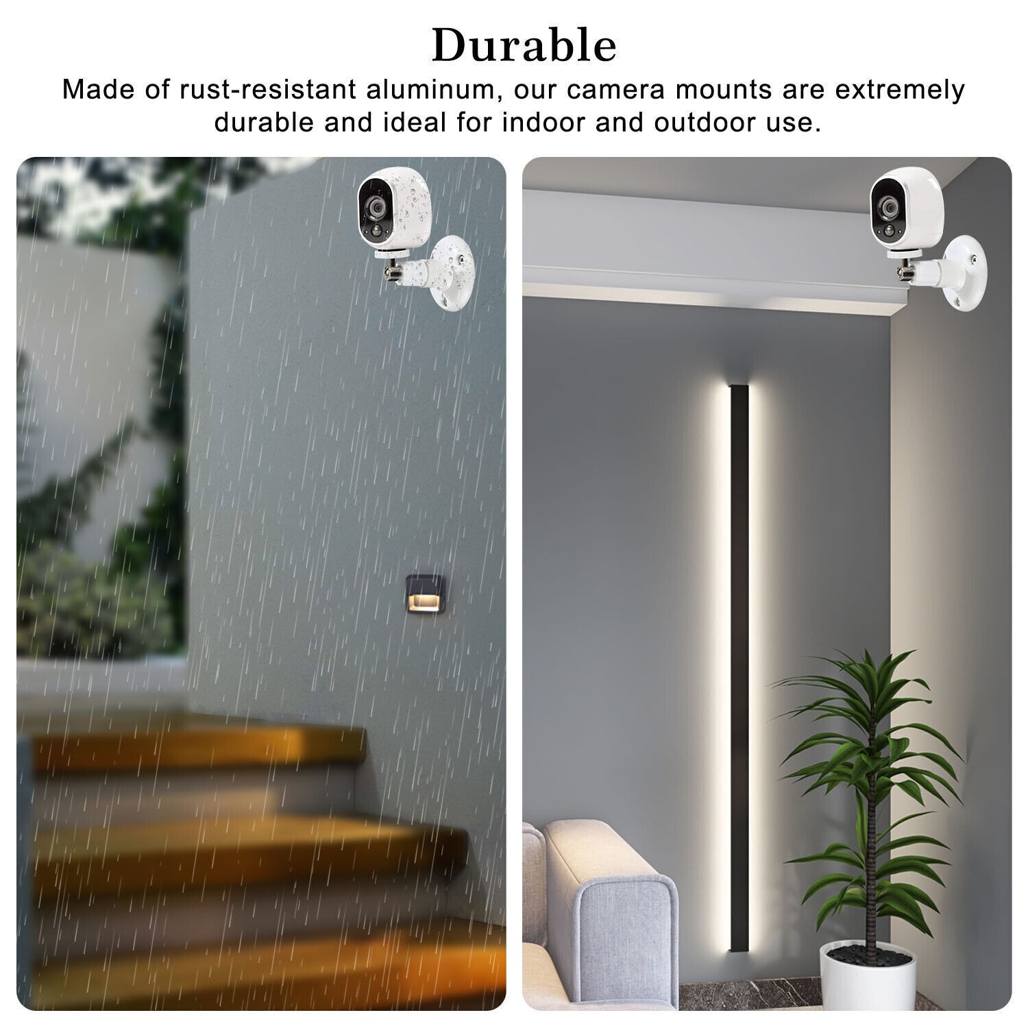 4PC 360° Adjustable Wall Mount for Arlo Pro 4/3/2, Arlo Ultra Eufy Cam 2C Camera