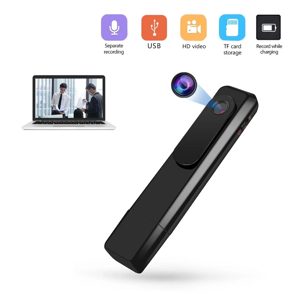 HD 1080P Mini Body Camera Portable Wearable Pocket Video Recorder Cam