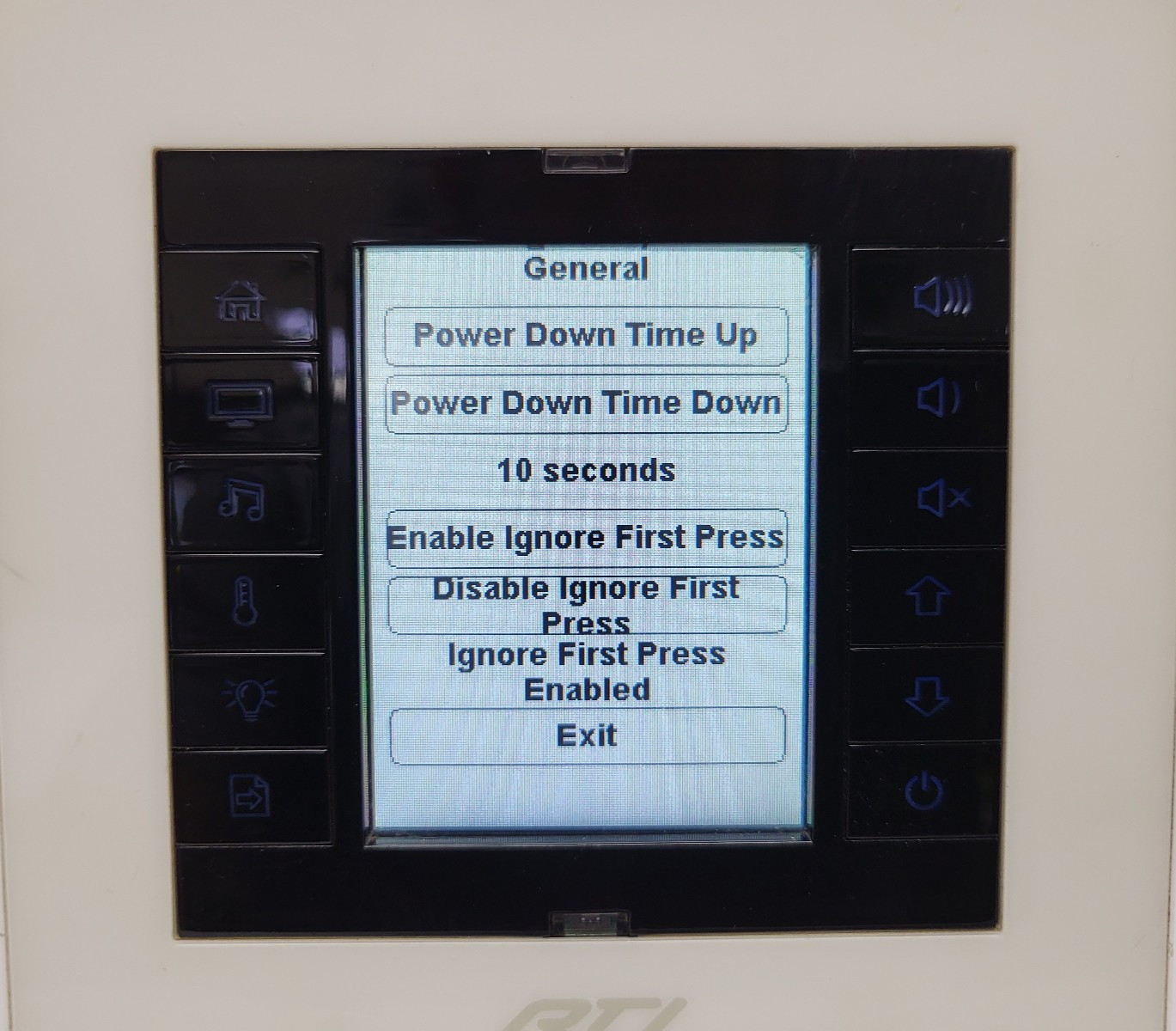 RTI KX2 In-Wall 2.8″ Touch Display Panel Home Controller, Ethernet, PoE