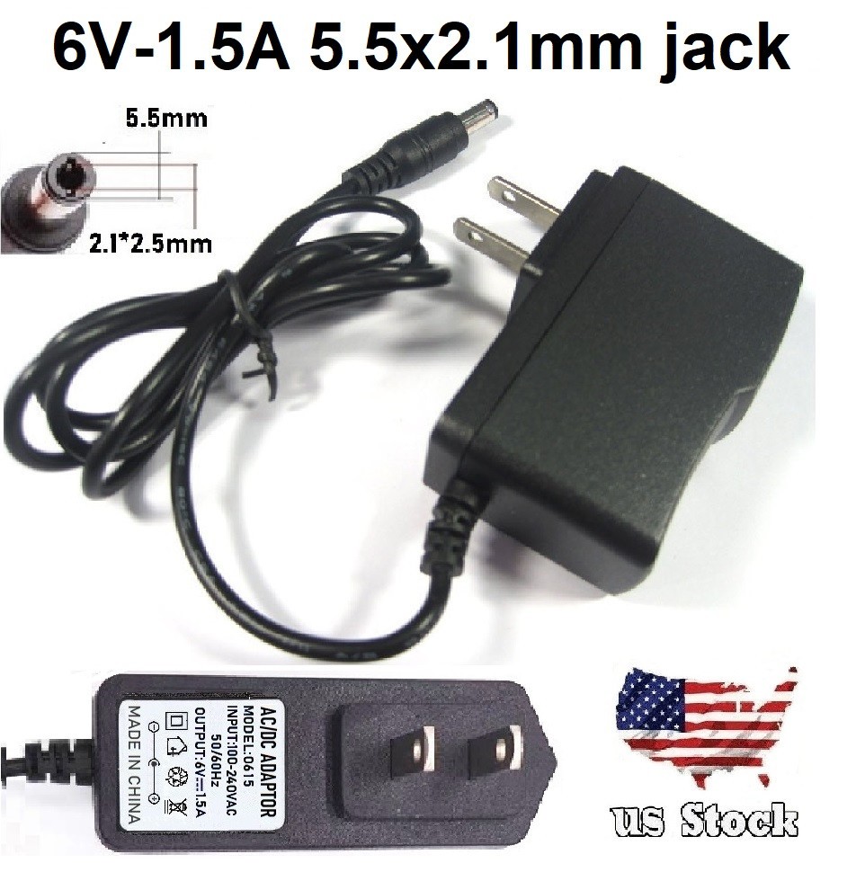 6V 1.5A 1500mA Power Supply Transformfor Adapter LED CCTV Module Light US Plug