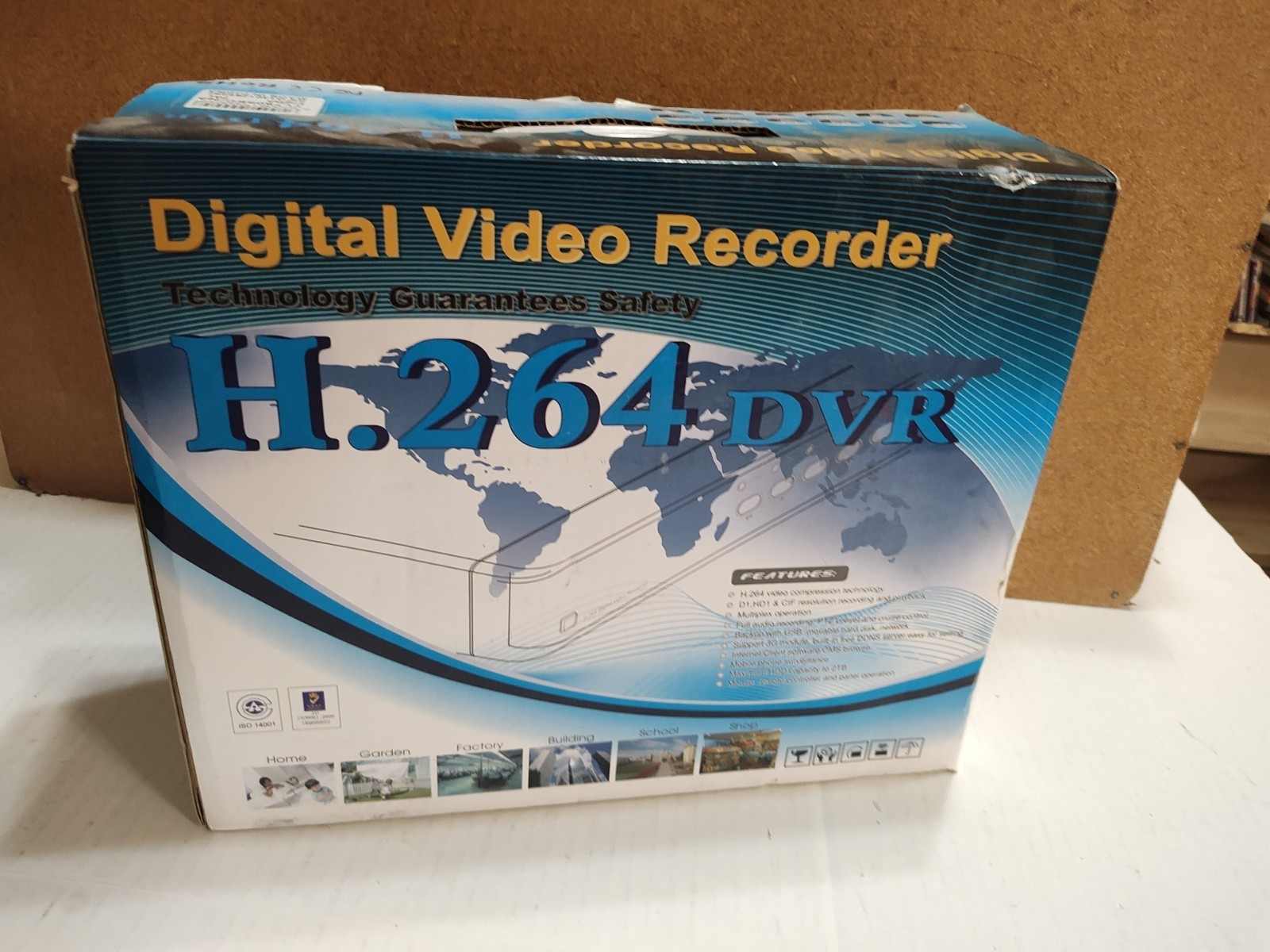 TIGERSECU 8-Channel H.264 DVR (Model TS-301D08-A) NEW IN BOX- NOS / PAL