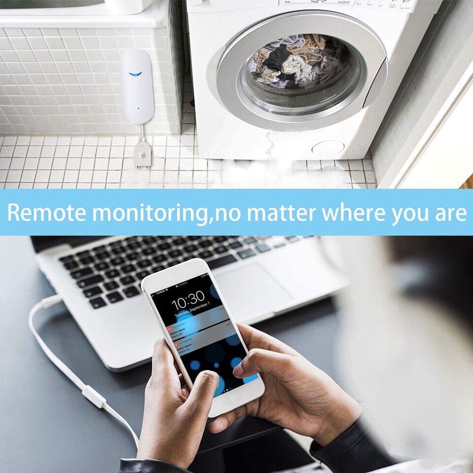 Lot of Smart Water Leak Sensor Detector APP Alarm WiFi Home Water Leak Detector