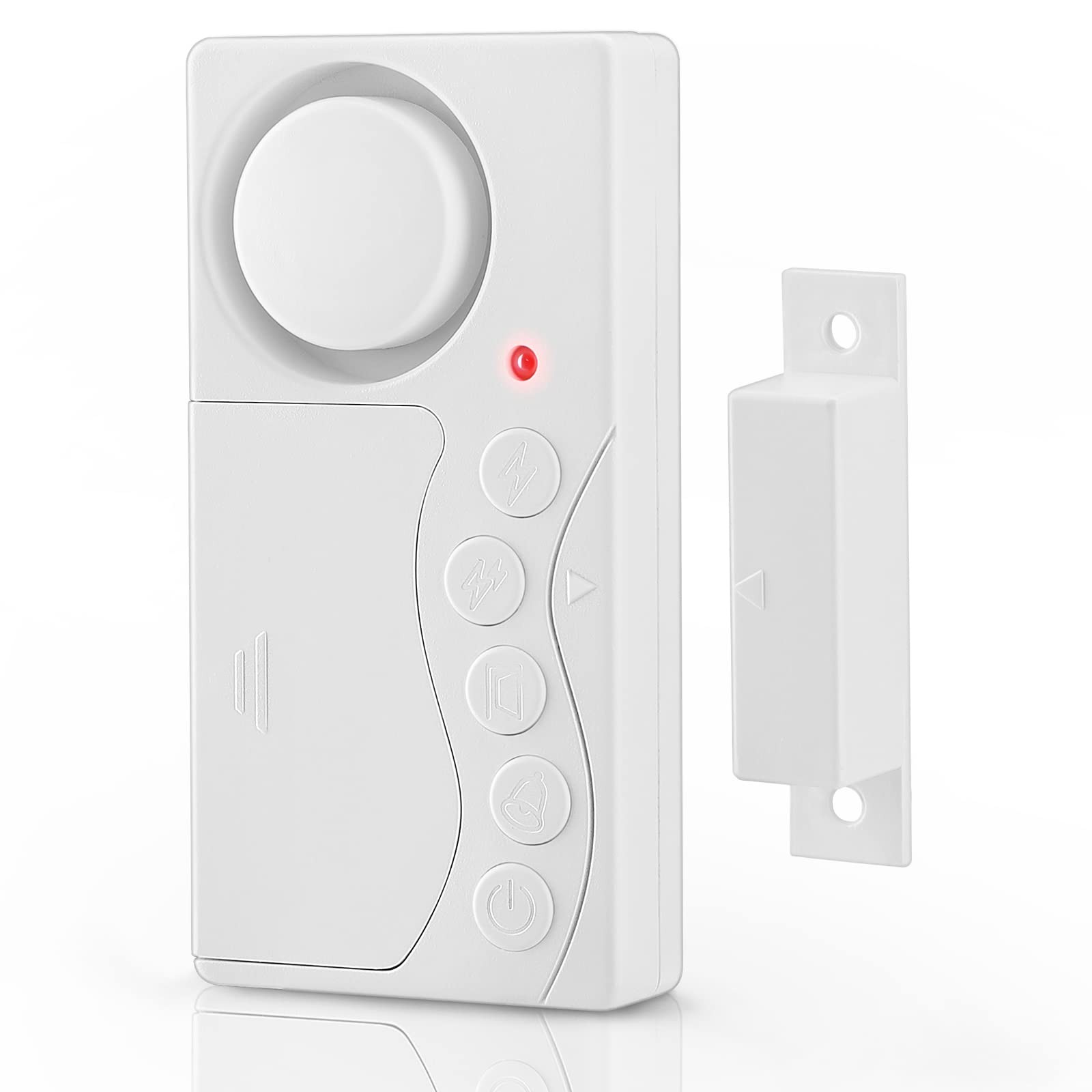 WSDCAM Freezer Door Alarm with Delay When Left Open, 3.4*1.7*0.6 inch, white