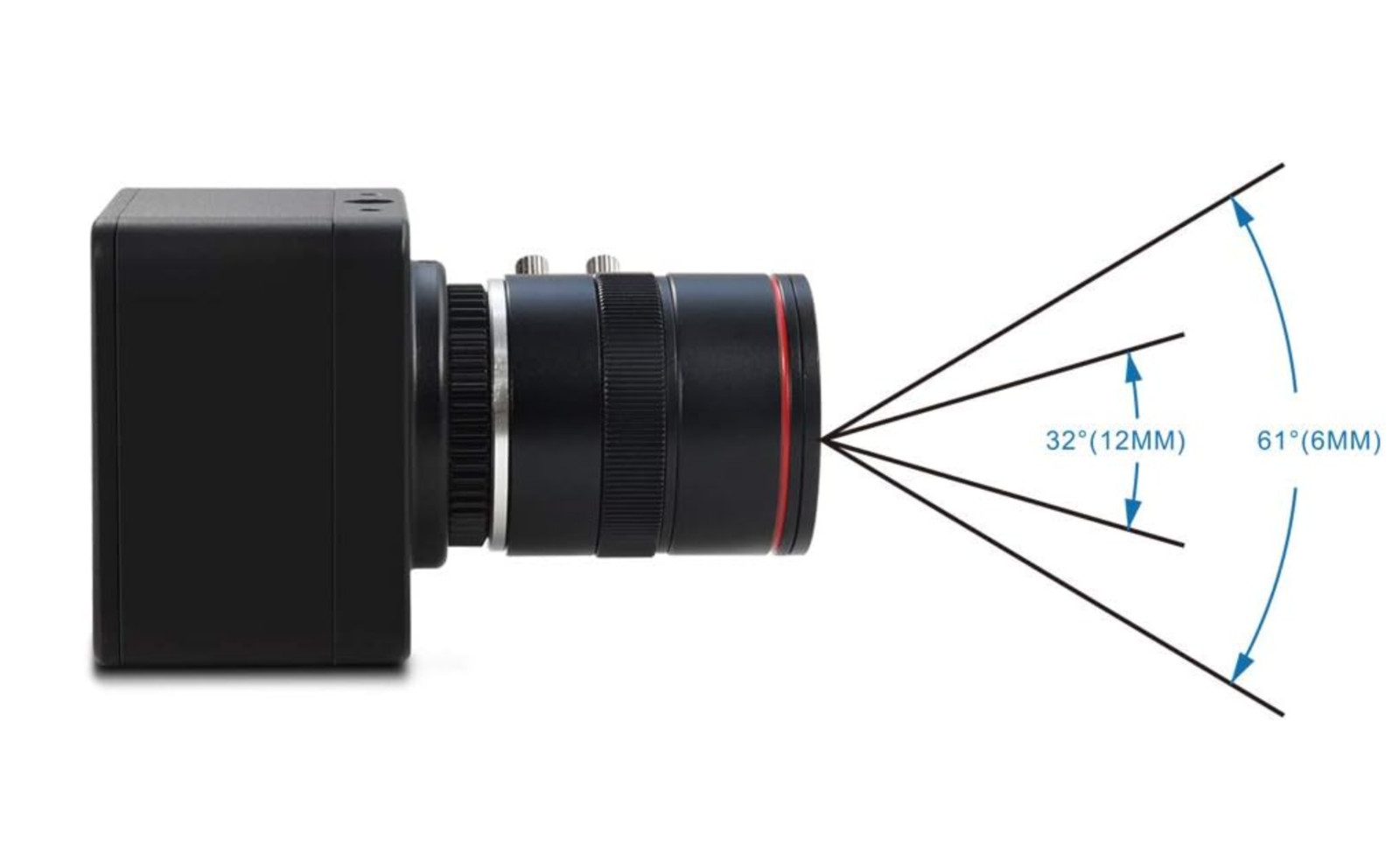 MOKOSE 4K@30fps USB Camera with 6-12mm Varifocal Manual Lens Webcam UVC Free