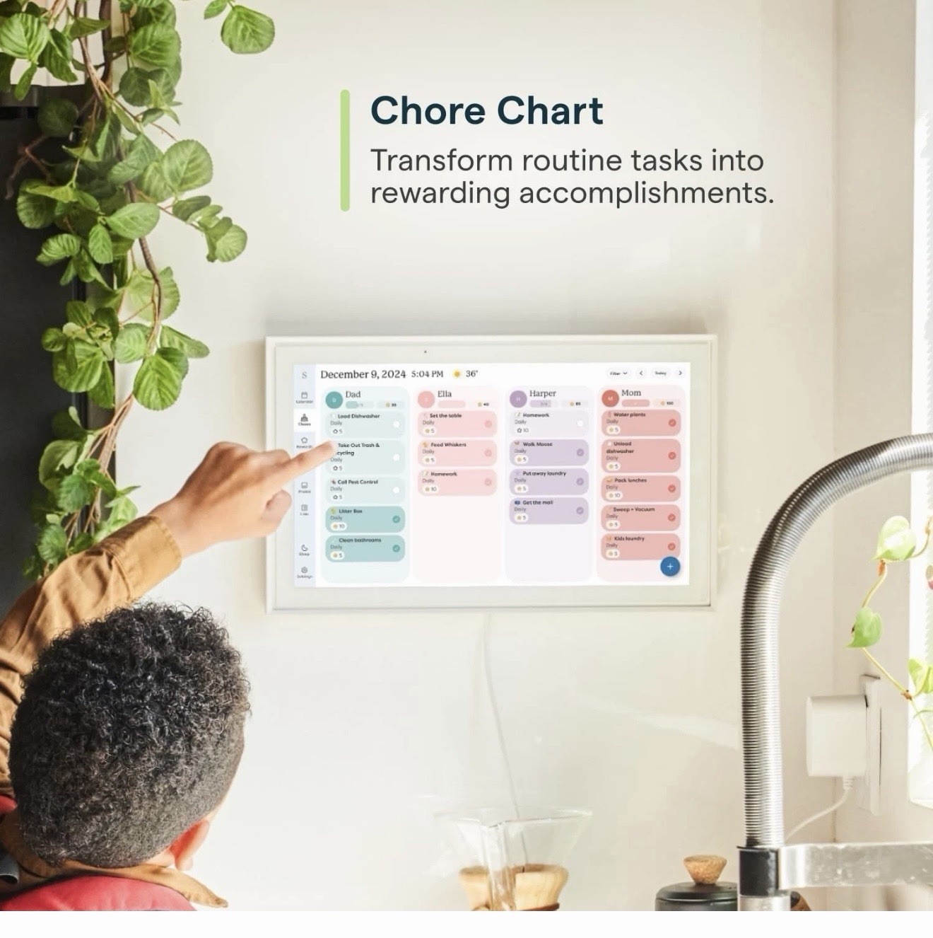 Skylight 15″ Smart Calendar Touchscreen Digital Family Planner Wall Display