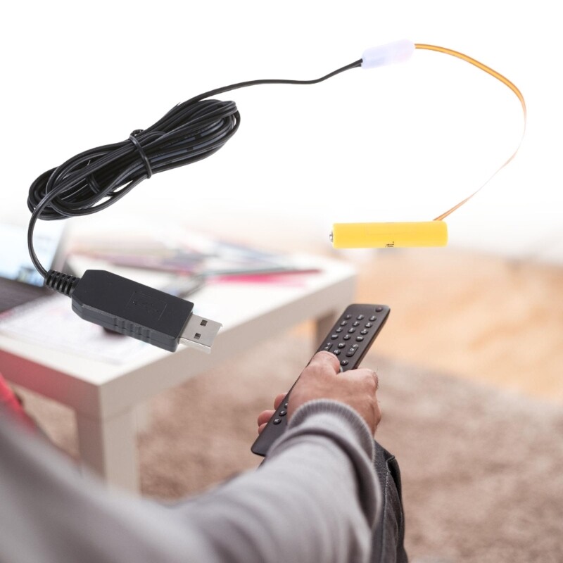 USB to 4.5V LR03 3A Battery Eliminating Adapter Cord False Battery Cable Wire