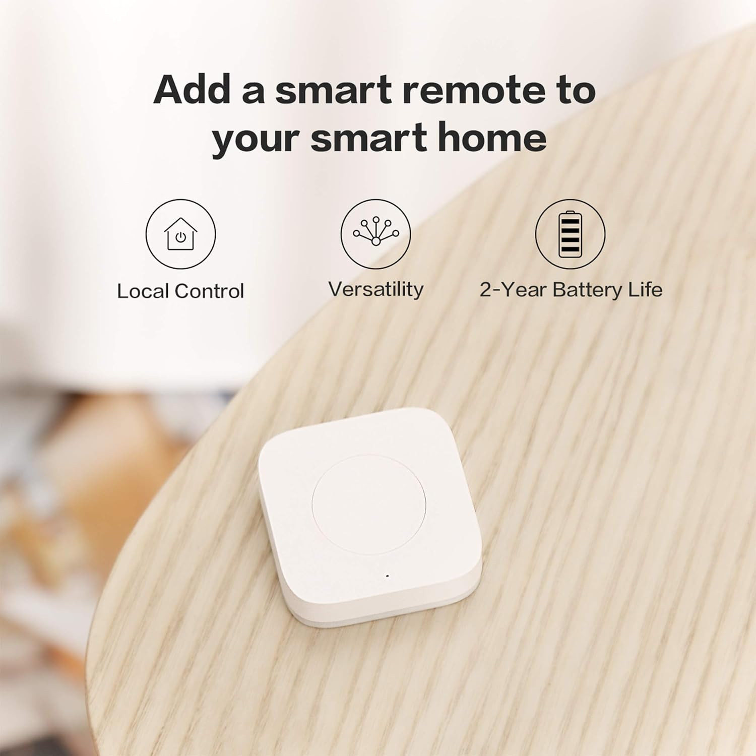 Wireless Mini Switch and M100 Hub Kit,Zigbee Connection, Versatile