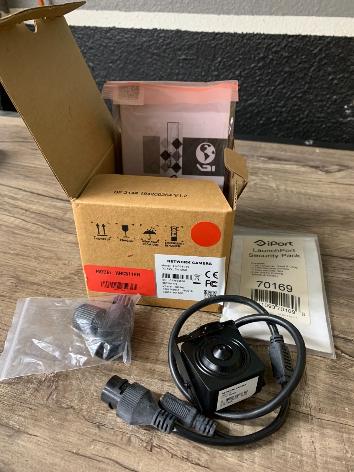 Hunt HNC311-PH 1MP HD Pinhole Covert Network IP Camera PoE
