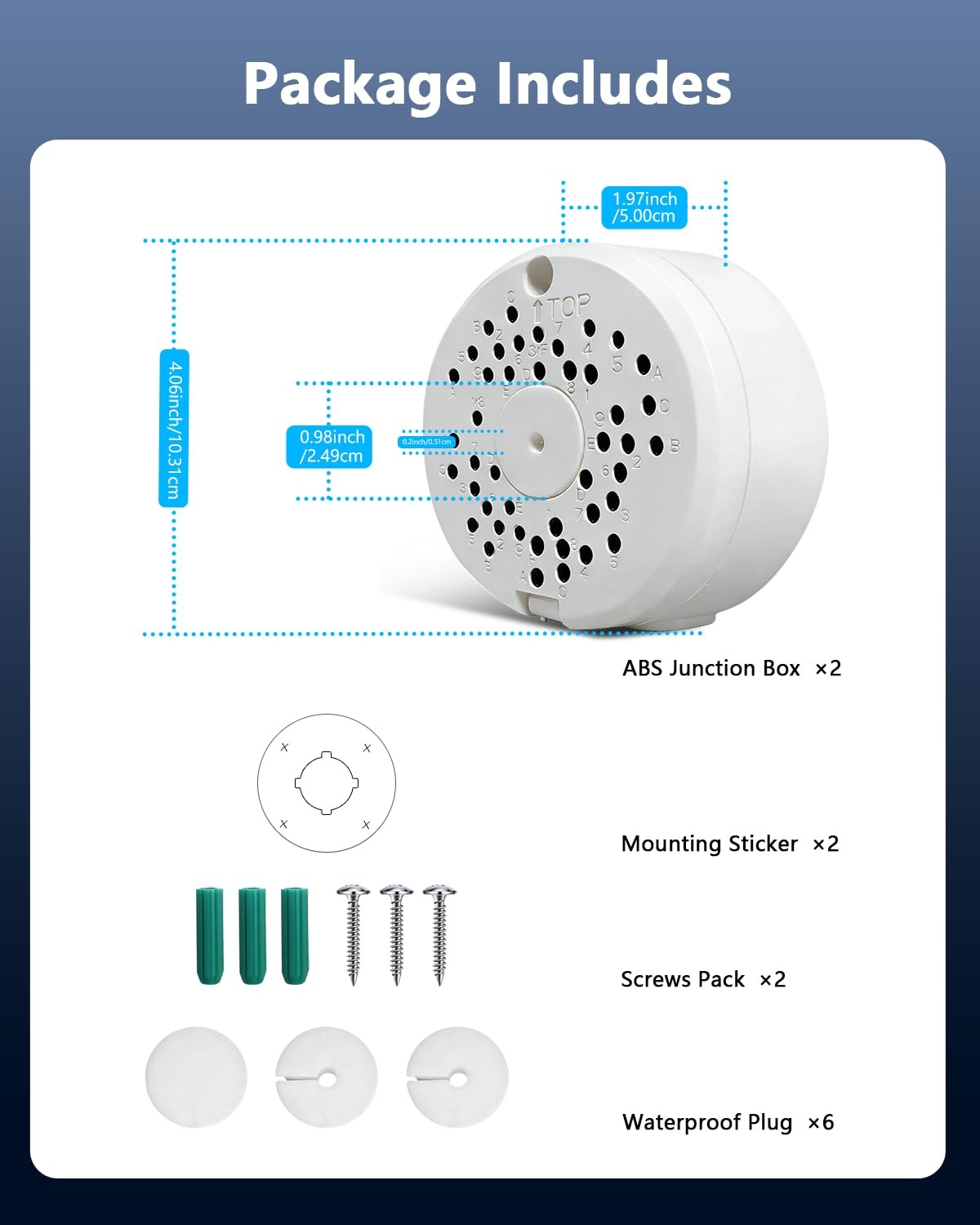 (ABS New) Security Camera Junction Box,Security Camera Bracket Outdoor,Plasti…