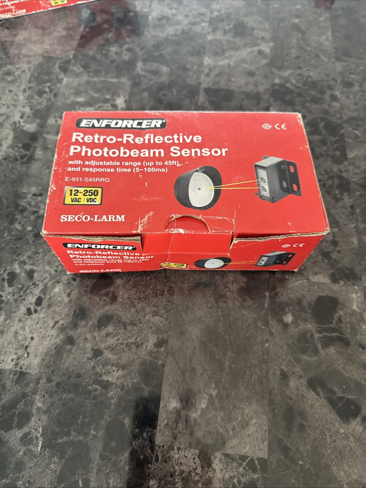 SECO-LARM Enforcer E-936-S45RRGQ Retro-Reflective Photoelectric Beam, Wired