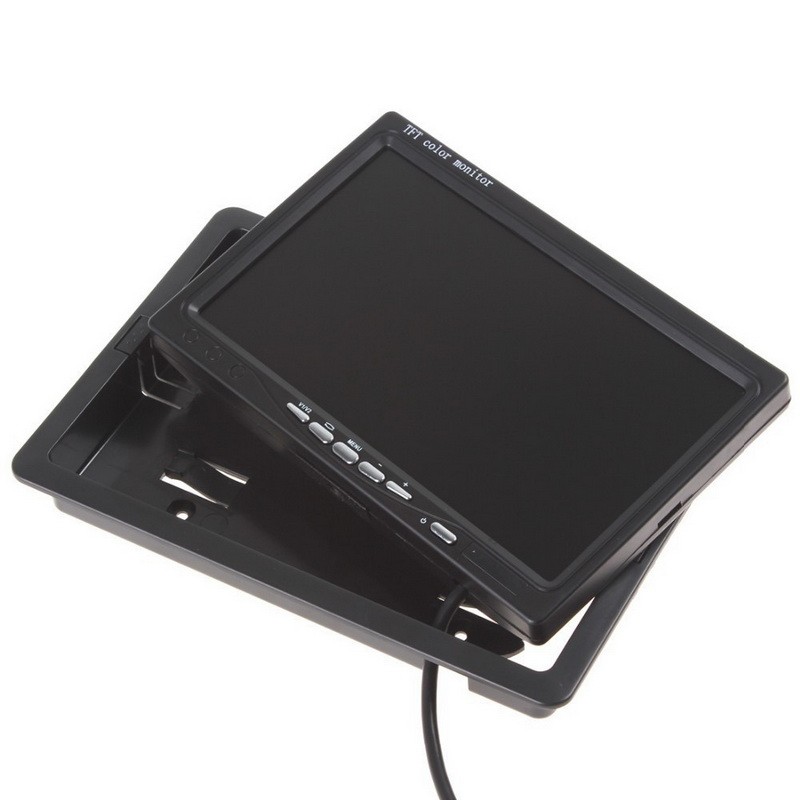 Headrest display 7-inch TFT LCD car monitor supports 4-channel video input