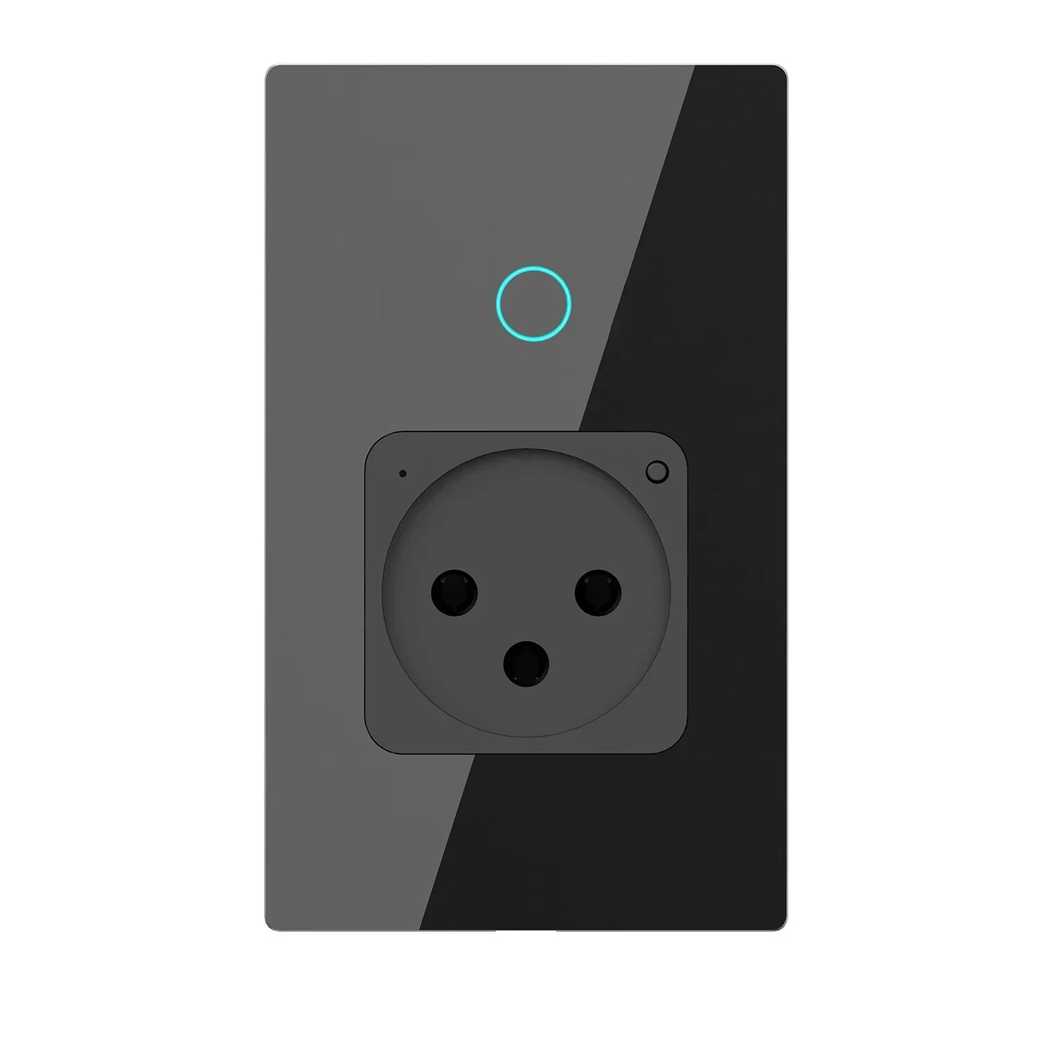 Tuya APP Wifi Smart Israel Power Wall Sockets Glass Panel 16A with LED Indicator