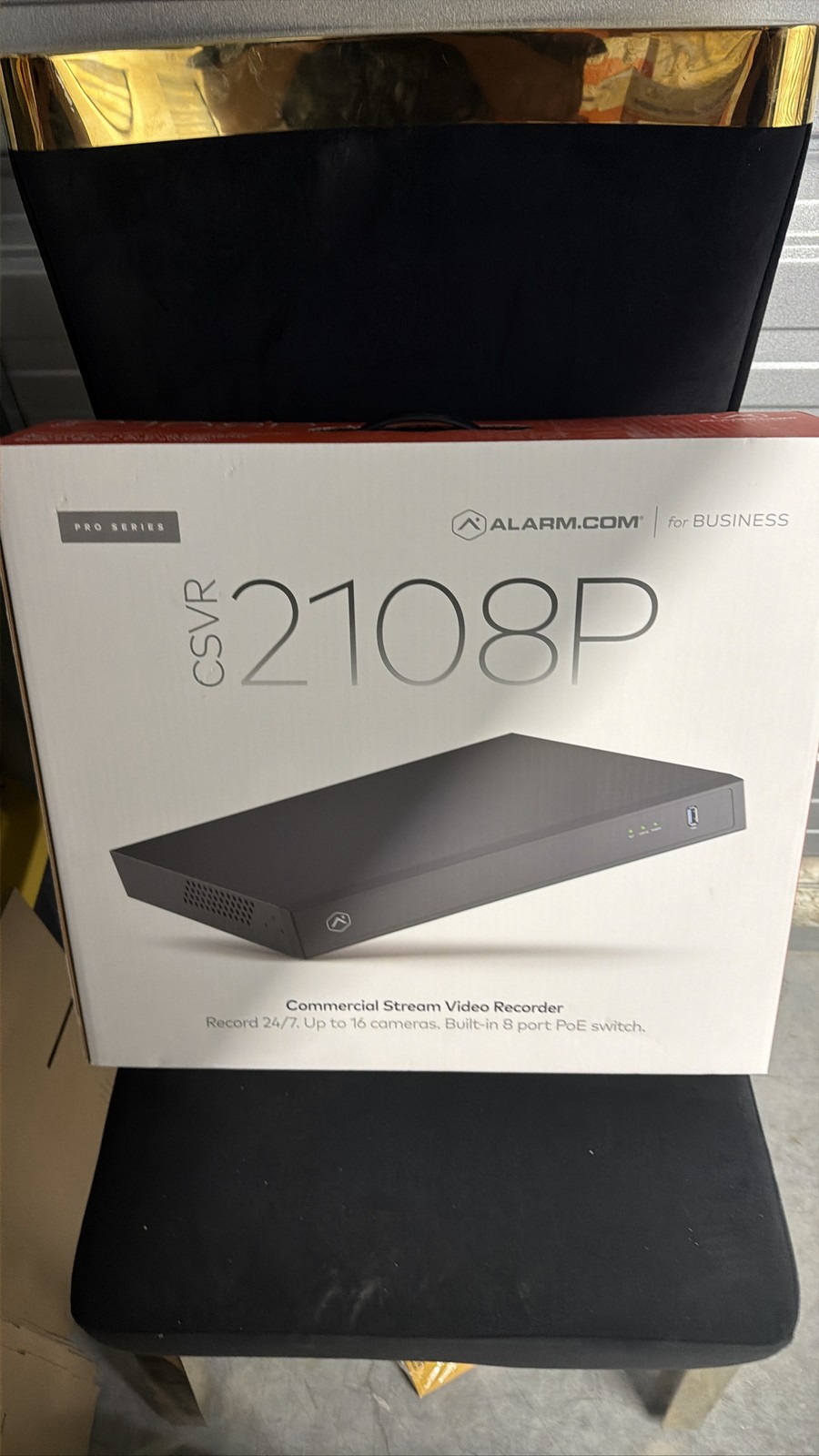 Alarm.com CSVR2108P Commercial Stream Video Recorder 8-Port PoE