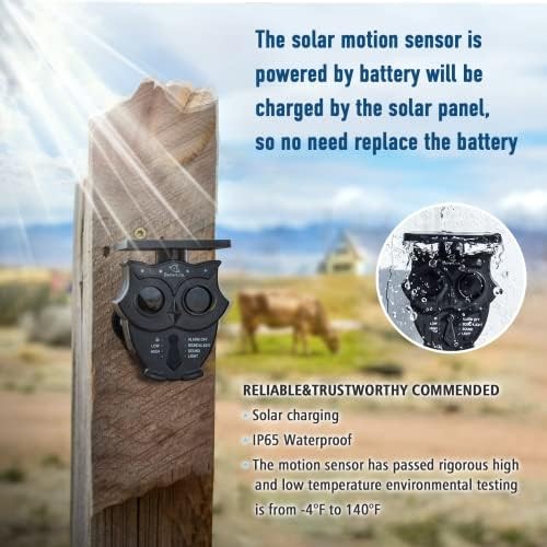 Driveway Alarm Systems Weatherproof Outdoor Motion Detector & Sensor with120dB S