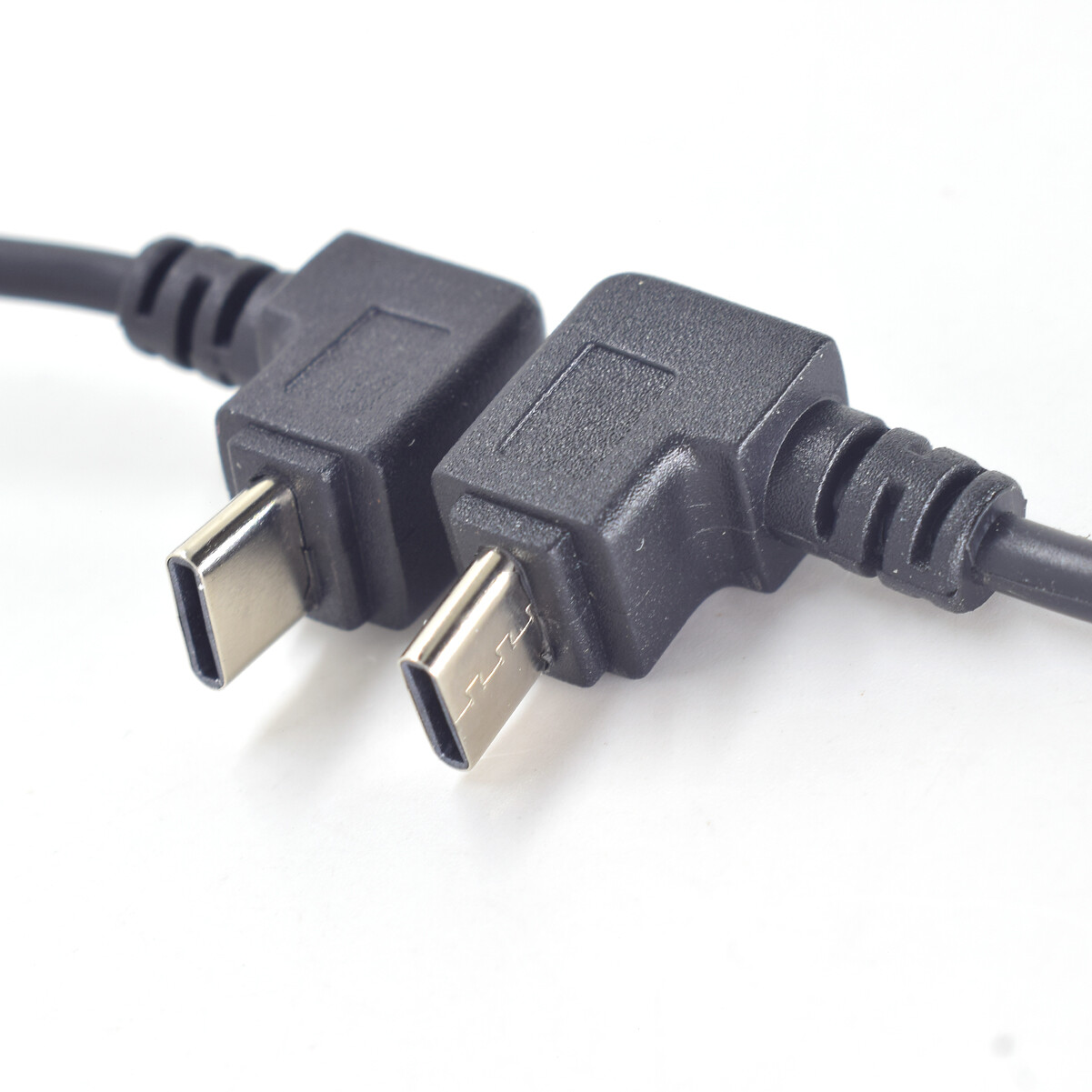 50pcs 30cm USB C Type-C UP Down Direction Cable 5V 3A 22AWG Power Pigtail Cable